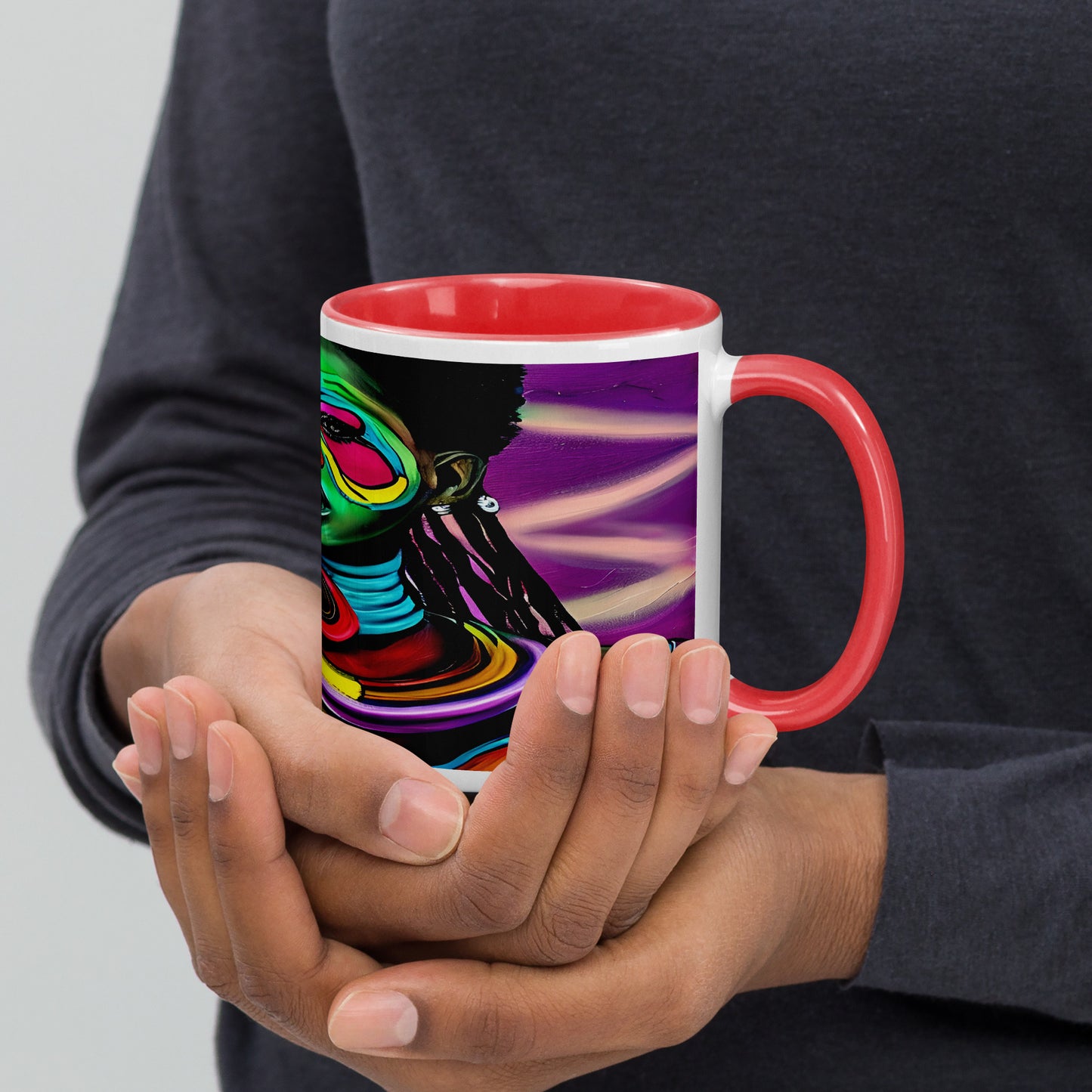 Dreads & Braids, inner color coffee mug, african tribalgirlz Fulangiara 17
