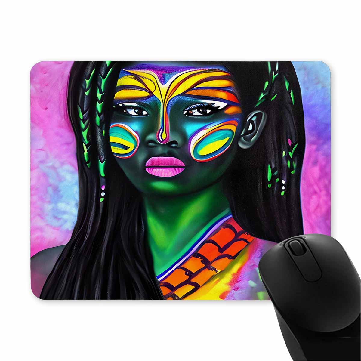Dreads & Braids, 9 x 7 in amazing design mouse pad, Fulangiara 19
