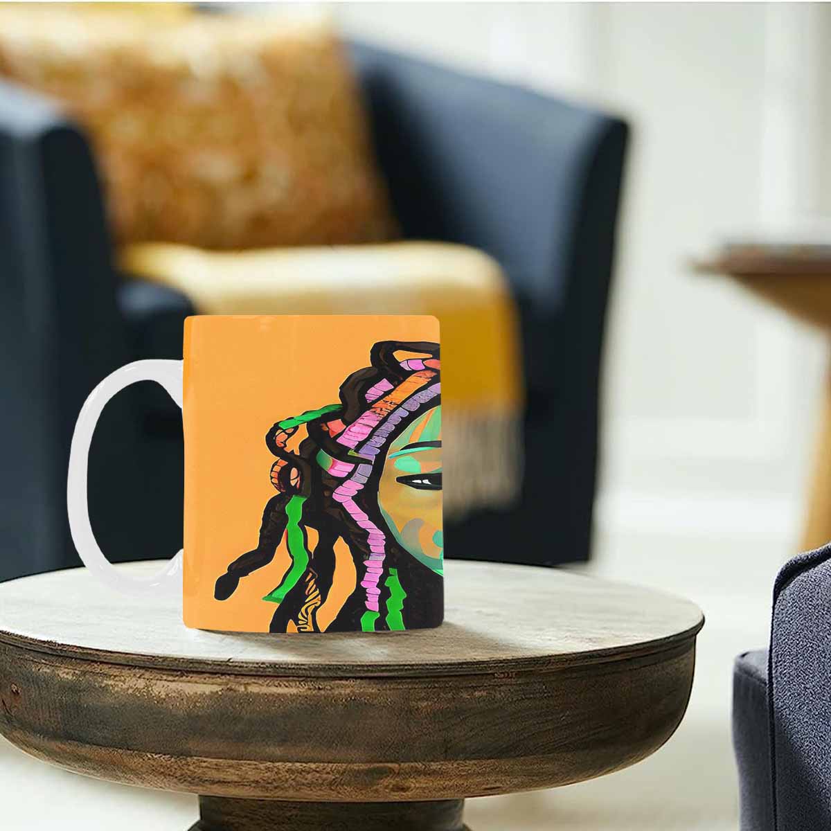 Dreads & Braids, coffee mug, african tribalgirlz Fulangiara 3