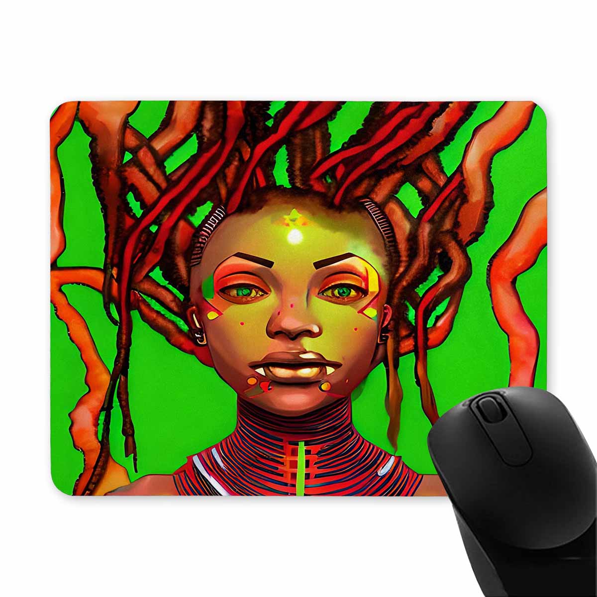 Dreads & Braids, 9 x 7 in amazing design mouse pad, Fulangiara 47