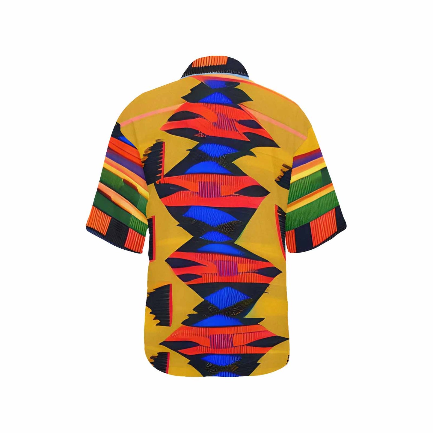 African Art, womens Hawaiian shirt, design 47