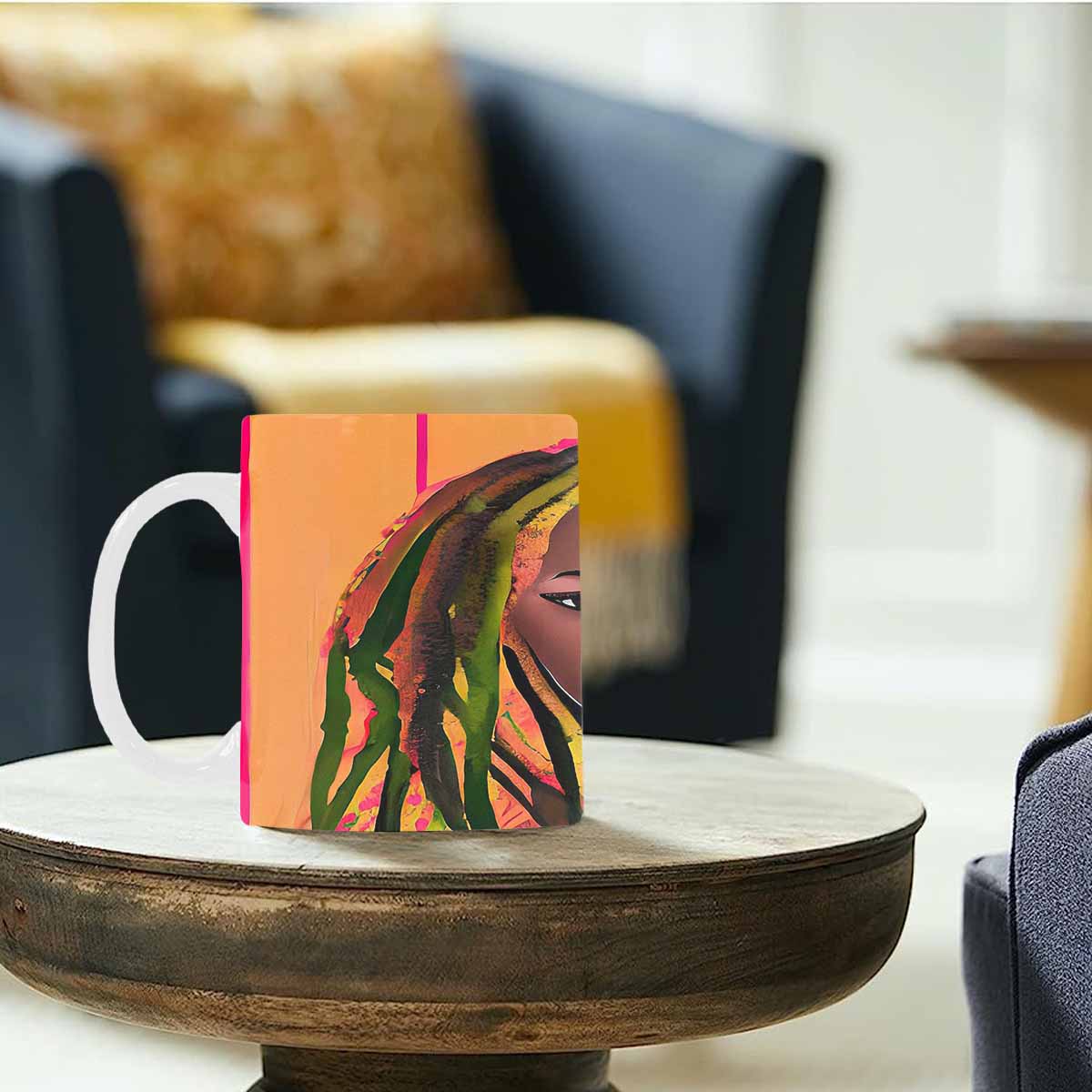 Dreads & Braids, coffee mug, african tribalgirlz Fulangiara 12