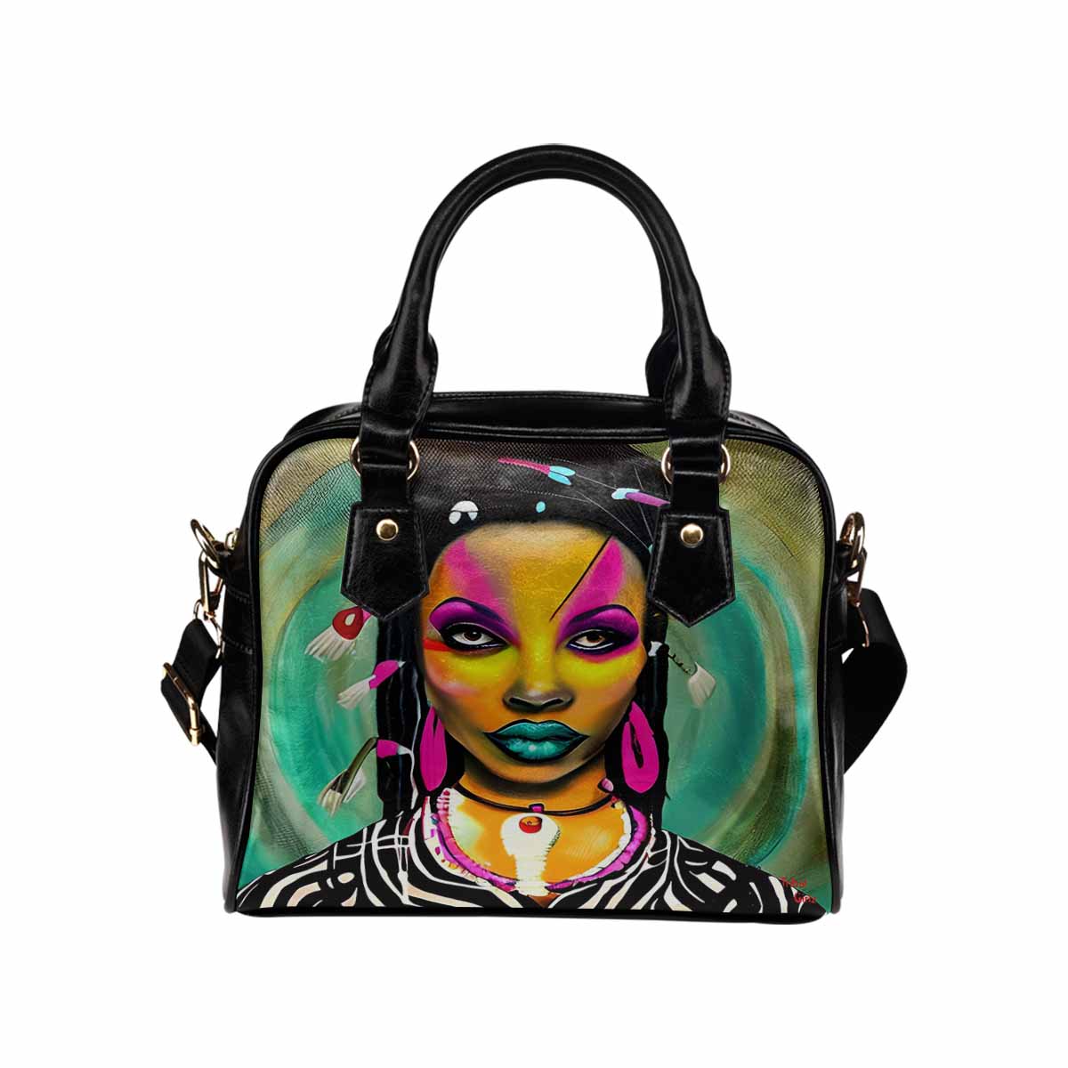 Fulangiara 33, Dreads & Braids, cute shoulder bag, African Tribal