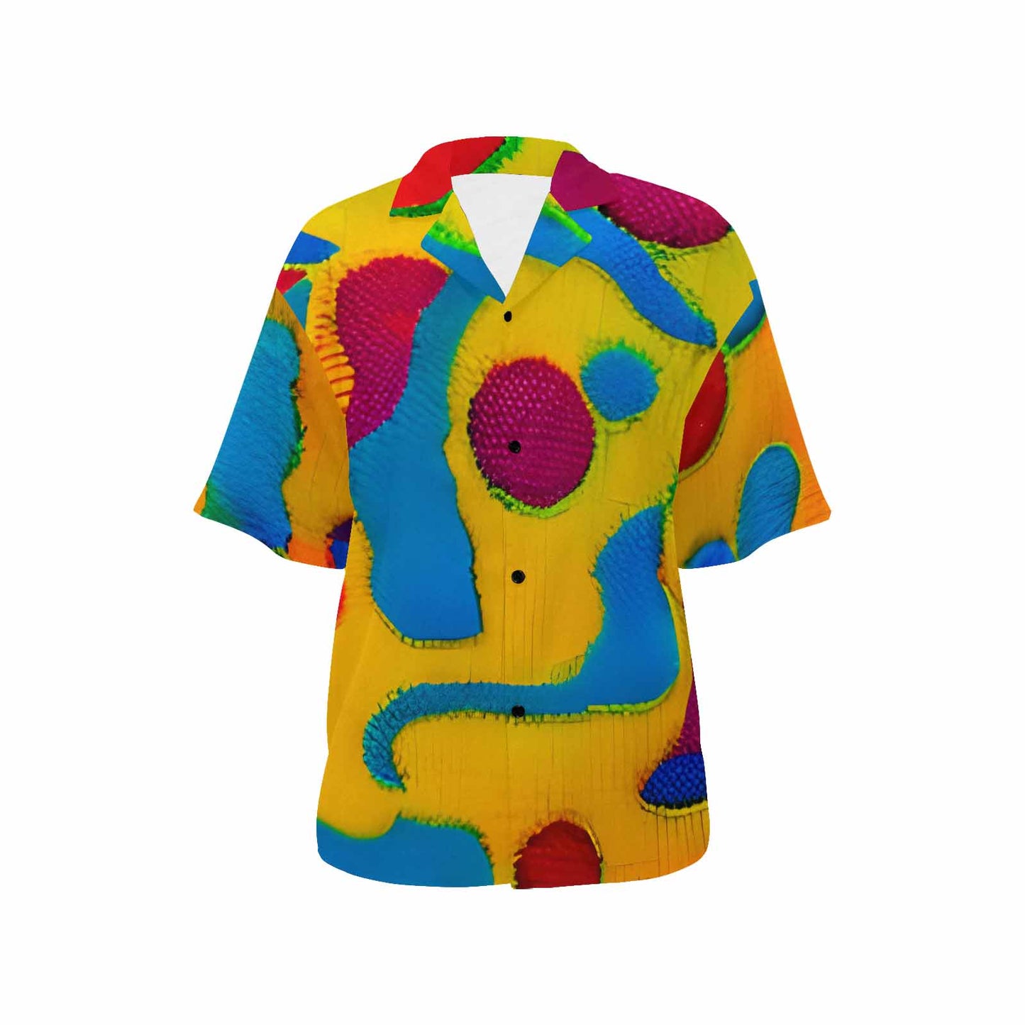 African Art, womens Hawaiian shirt, design 06