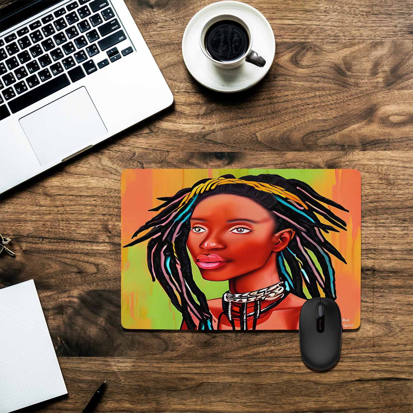 Dreads & Braids, 23 x 16 in amazing design mouse pad, Fulangiara 13