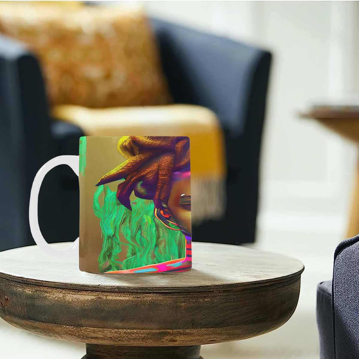 Dreads & Braids, coffee mug, african tribalgirlz Fulangiara 43