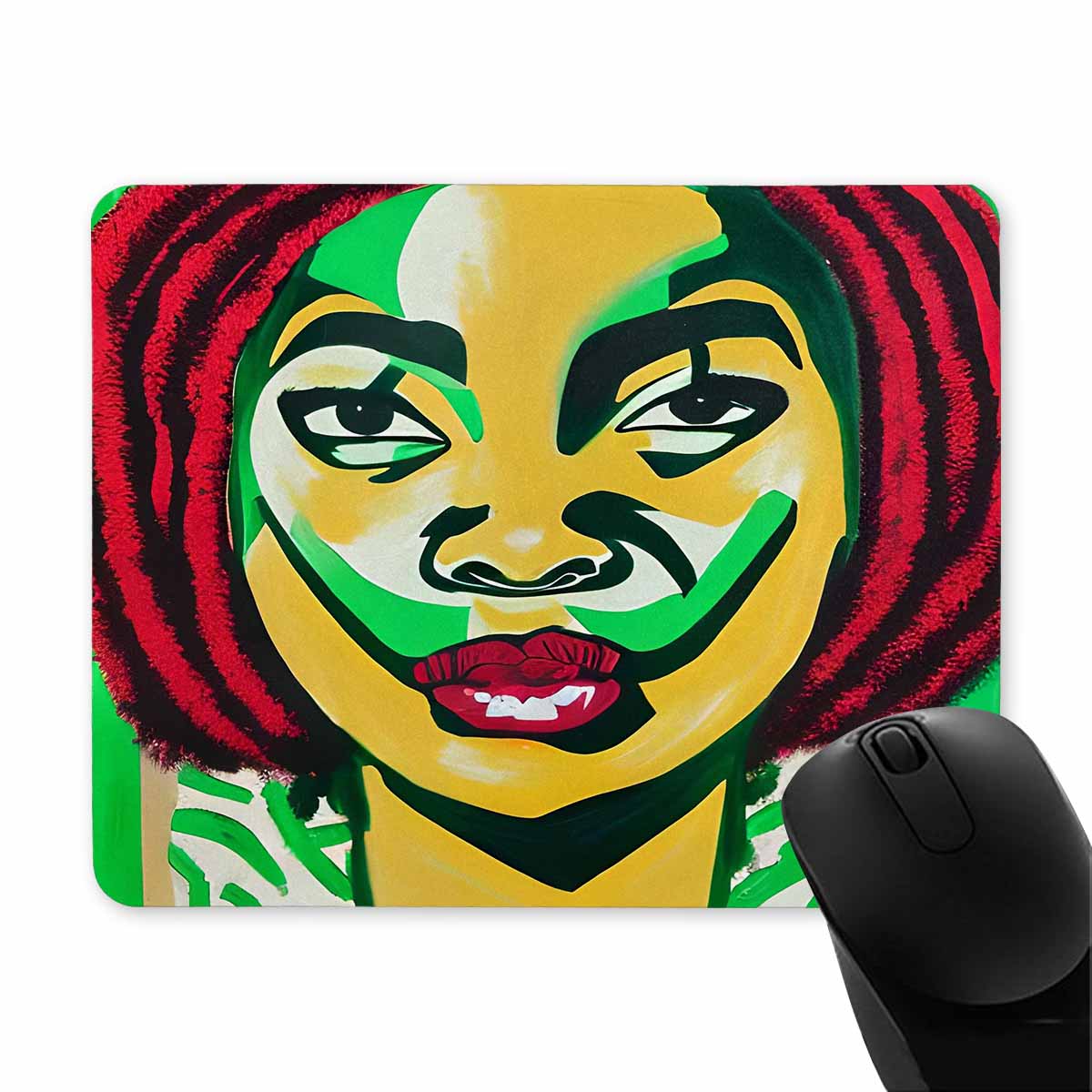 Dreads & Braids, 9 x 7 in amazing design mouse pad, Fulangiara 50