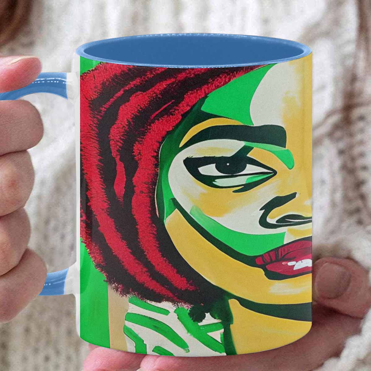 Dreads & Braids, inner color coffee mug, african tribalgirlz Fulangiara 50