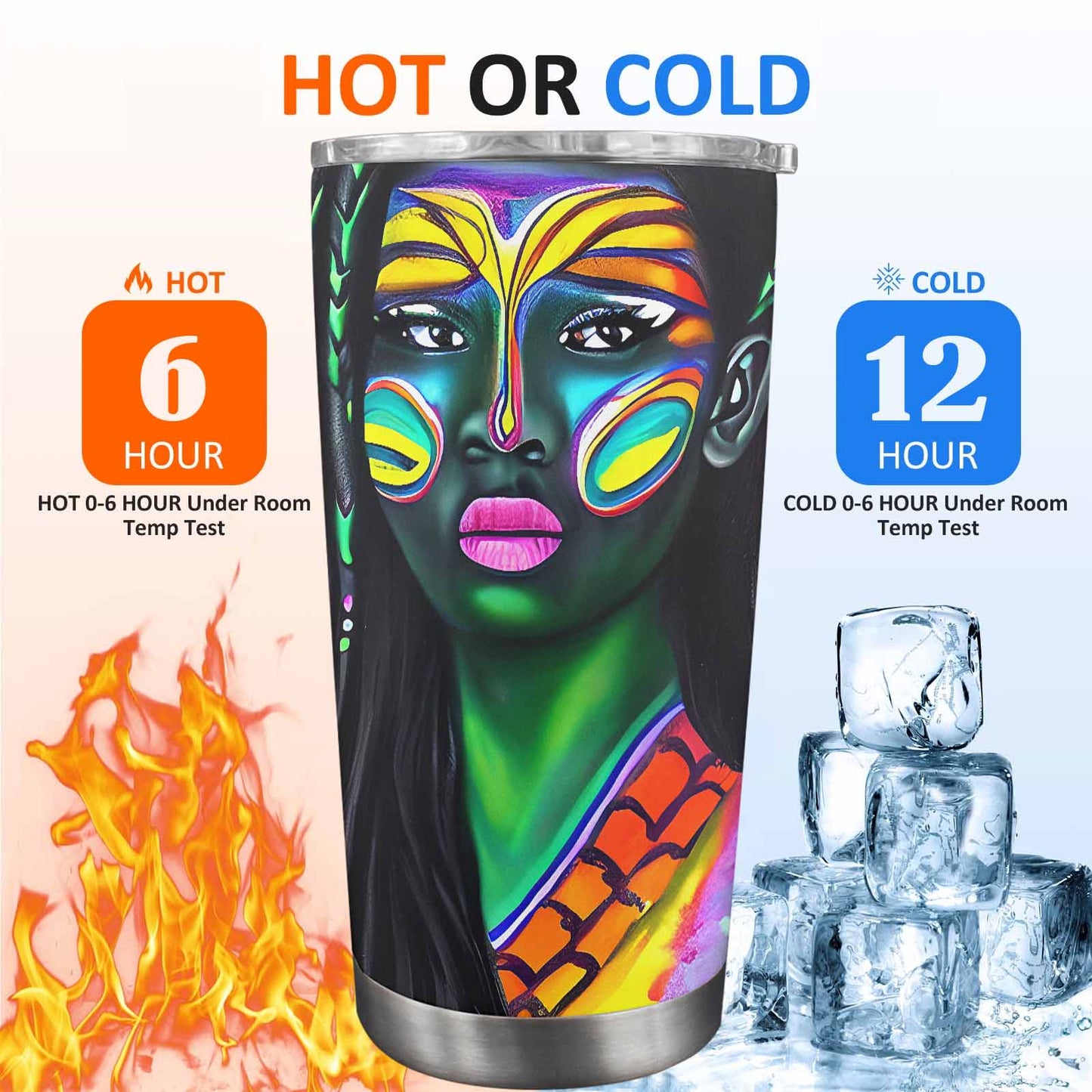 Dreads & Braids, Transparent Tumbler, mug, african tribal, outline MCL, Fulangiara 19