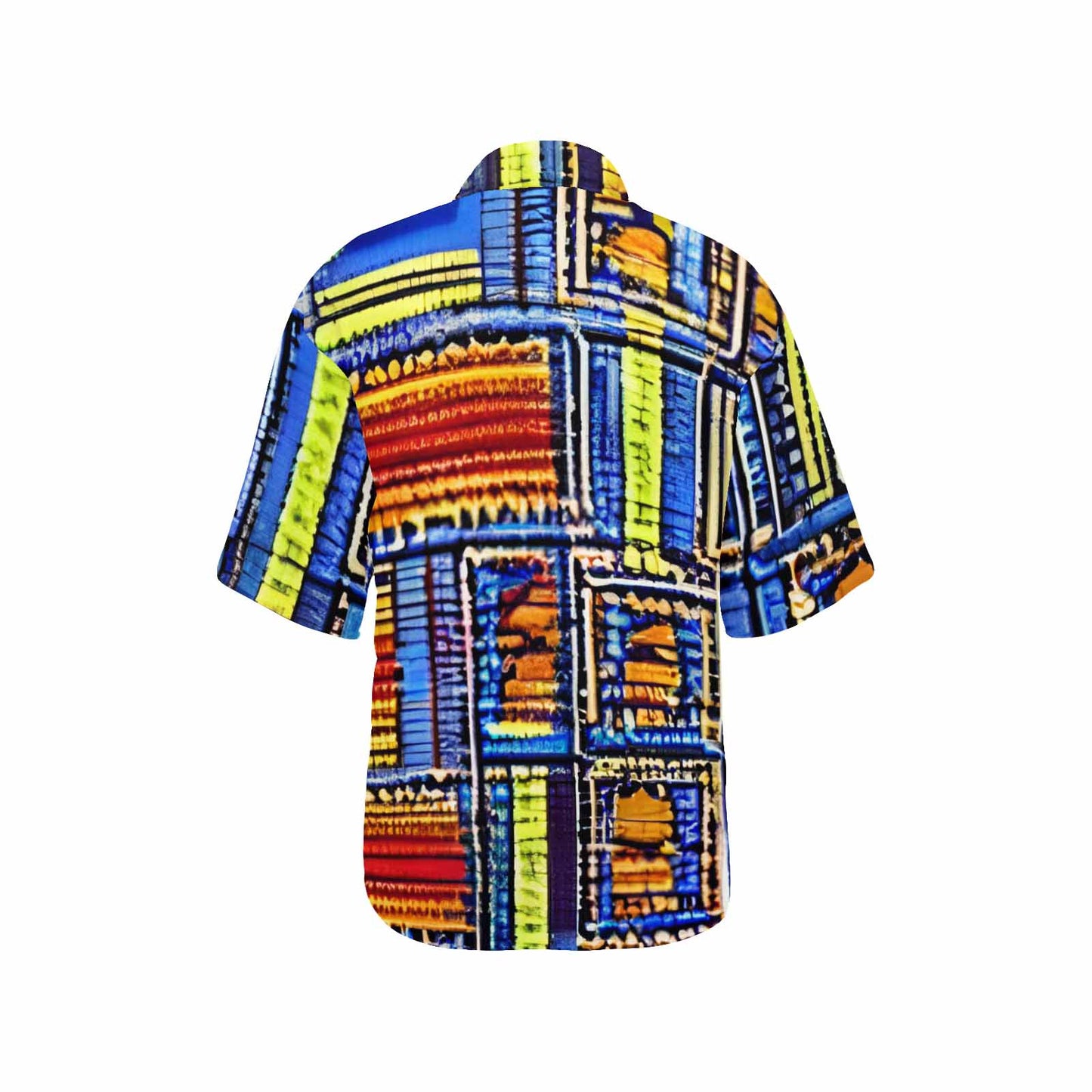 African Art, womens Hawaiian shirt, design 09