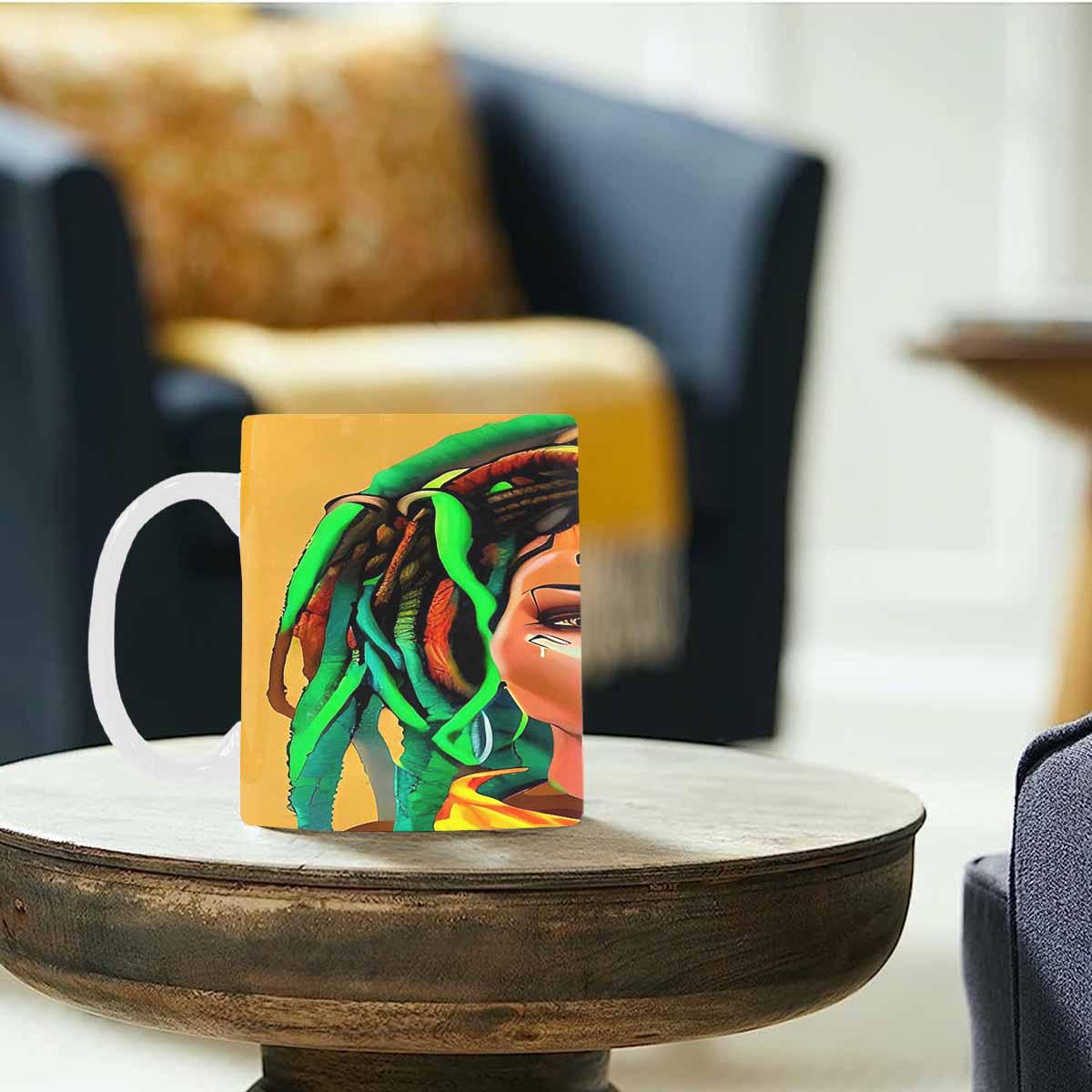 Dreads & Braids, coffee mug, african tribalgirlz Fulangiara 48