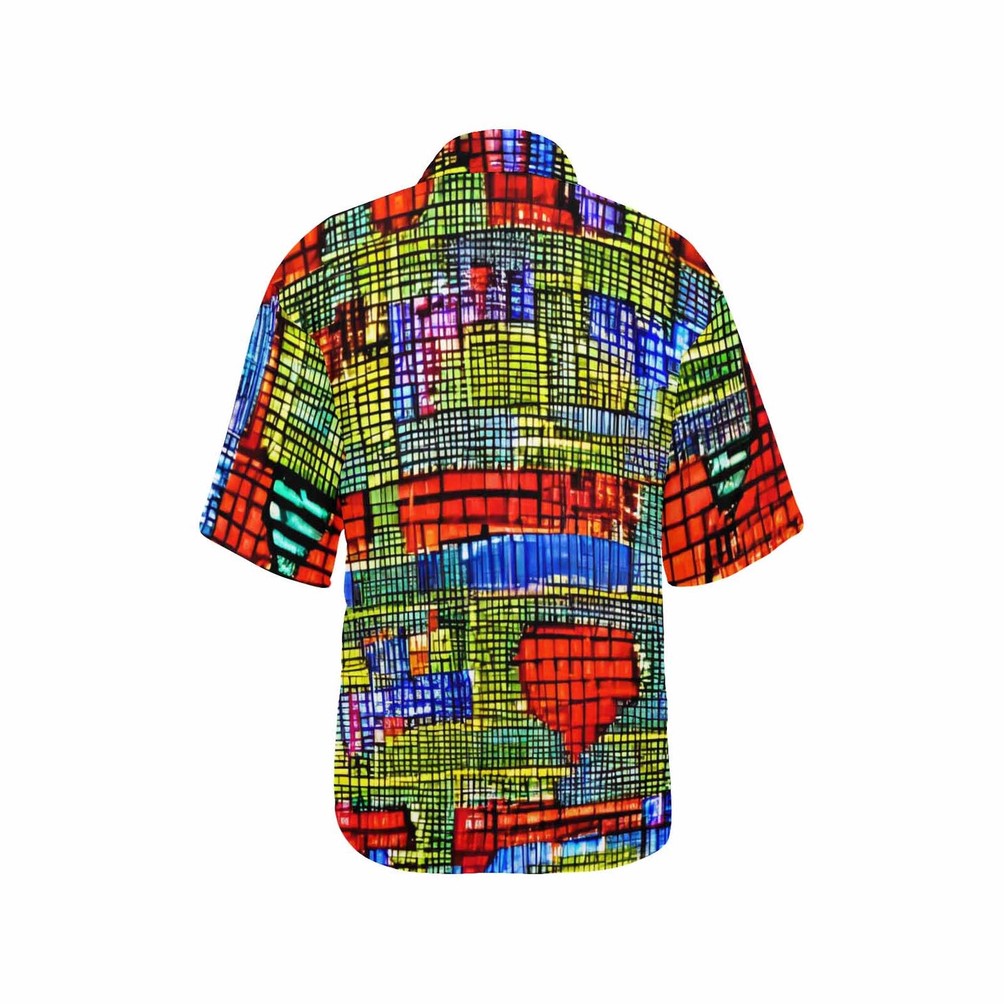 African Art, womens Hawaiian shirt, design 22
