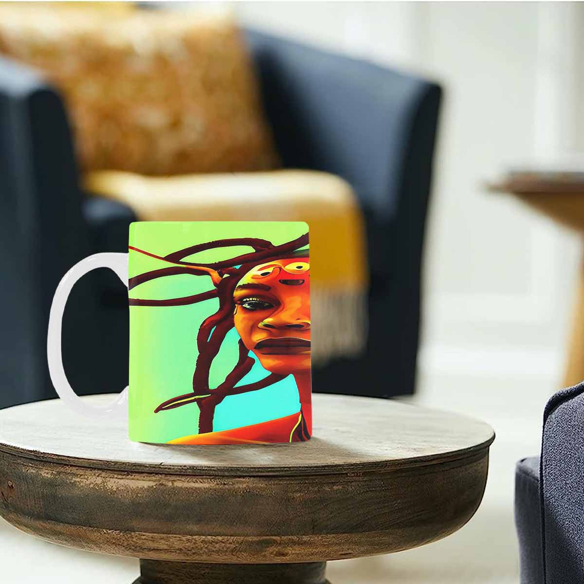 Dreads & Braids, coffee mug, african tribalgirlz Fulangiara 37