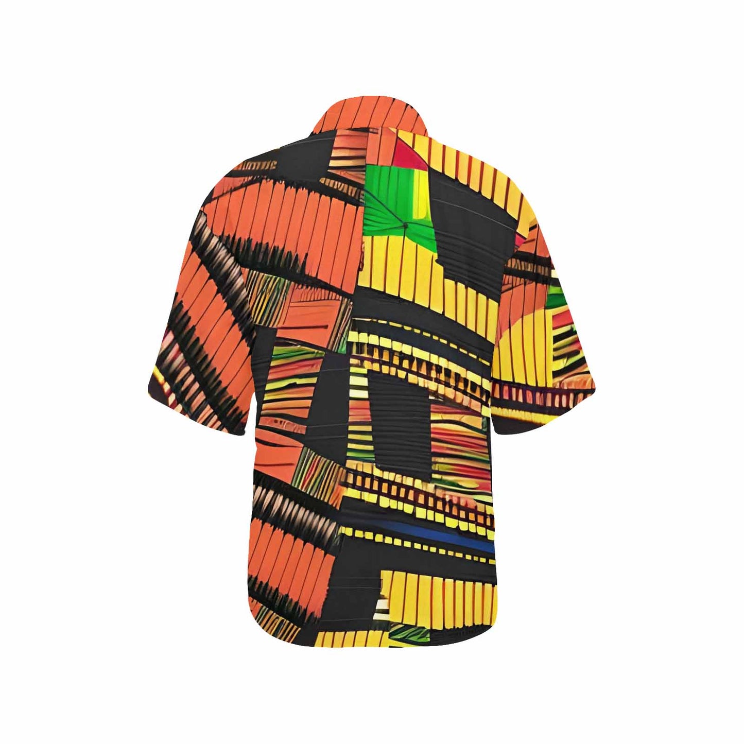 African Art, womens Hawaiian shirt, design 46
