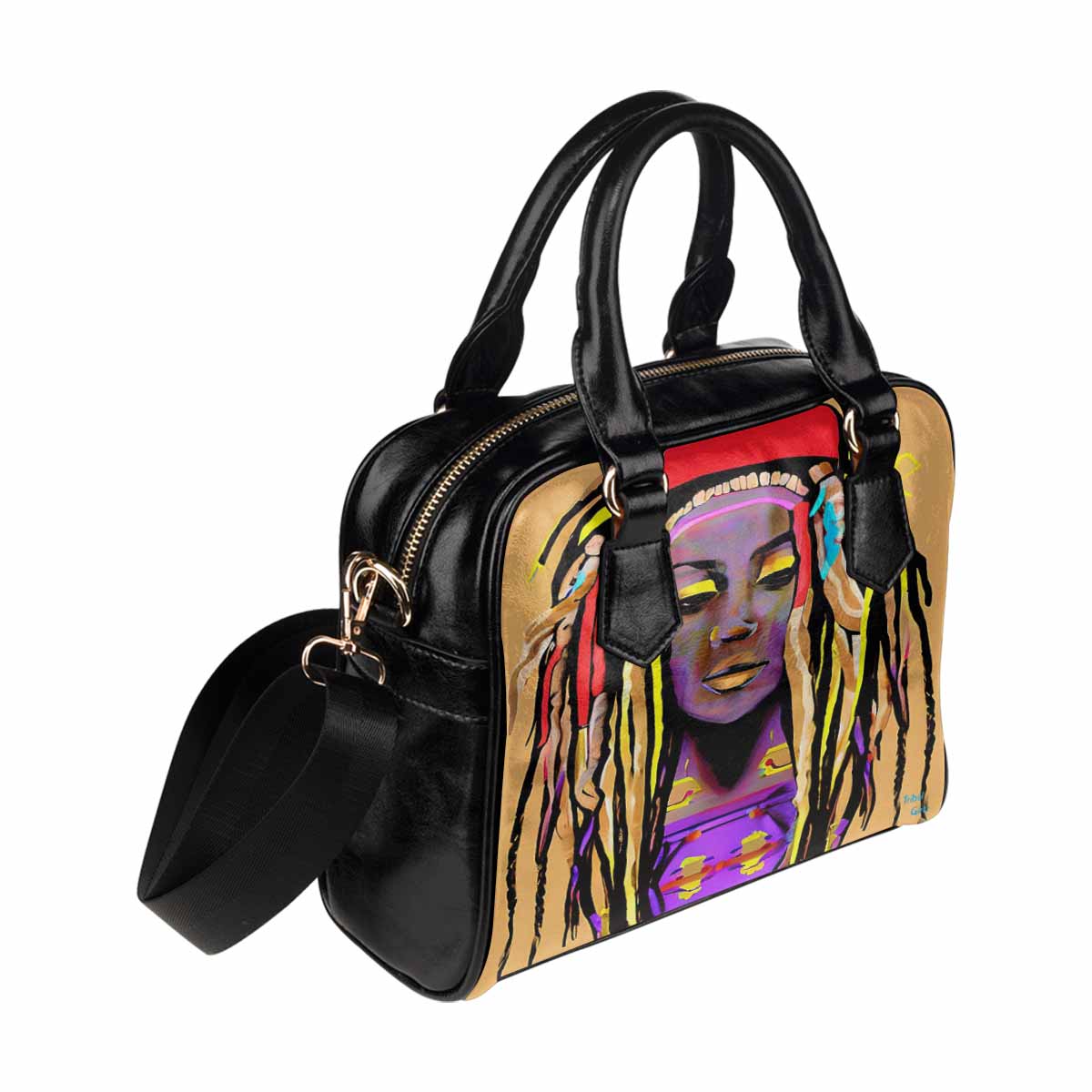 Fulangiara 14, Dreads & Braids, cute shoulder bag, African Tribal