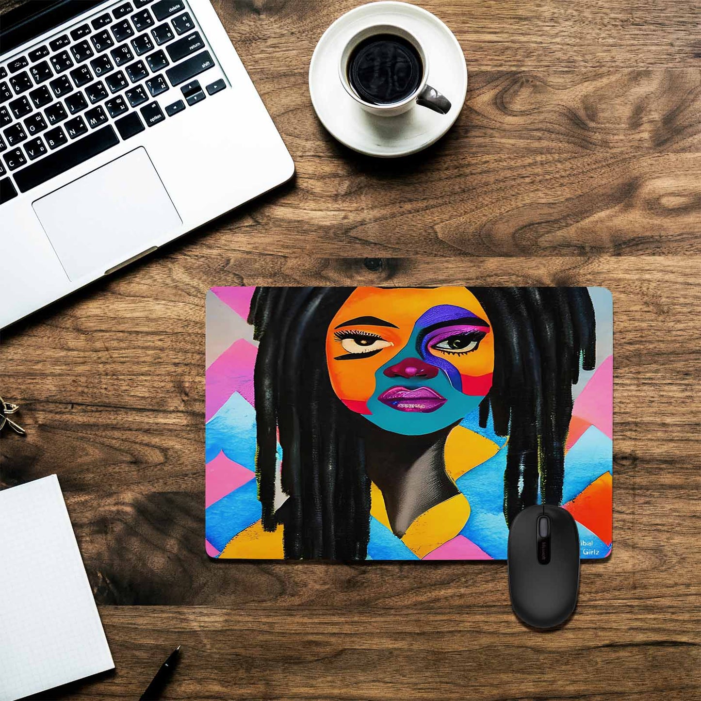 Dreads & Braids, 23 x 16 in amazing design mouse pad, Fulangiara 21