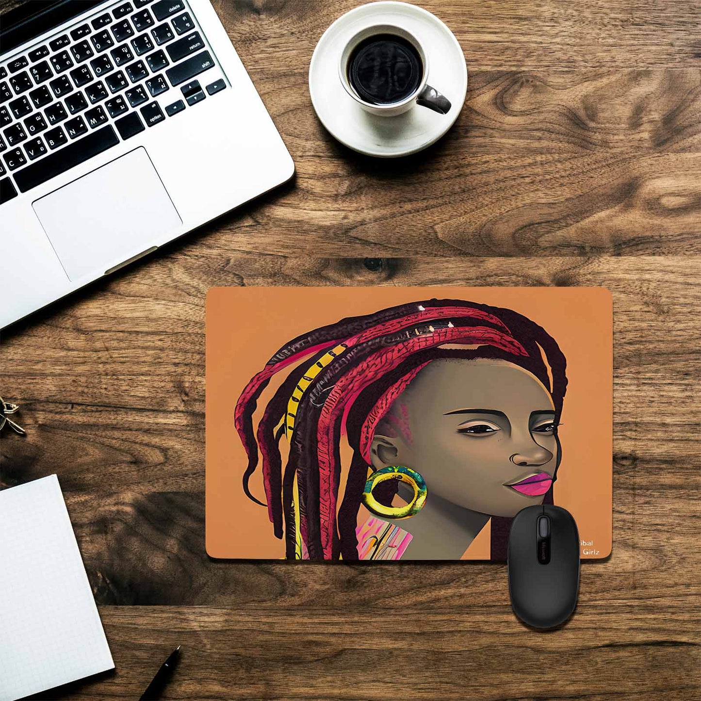 Dreads & Braids, 23 x 16 in amazing design mouse pad, Fulangiara 4