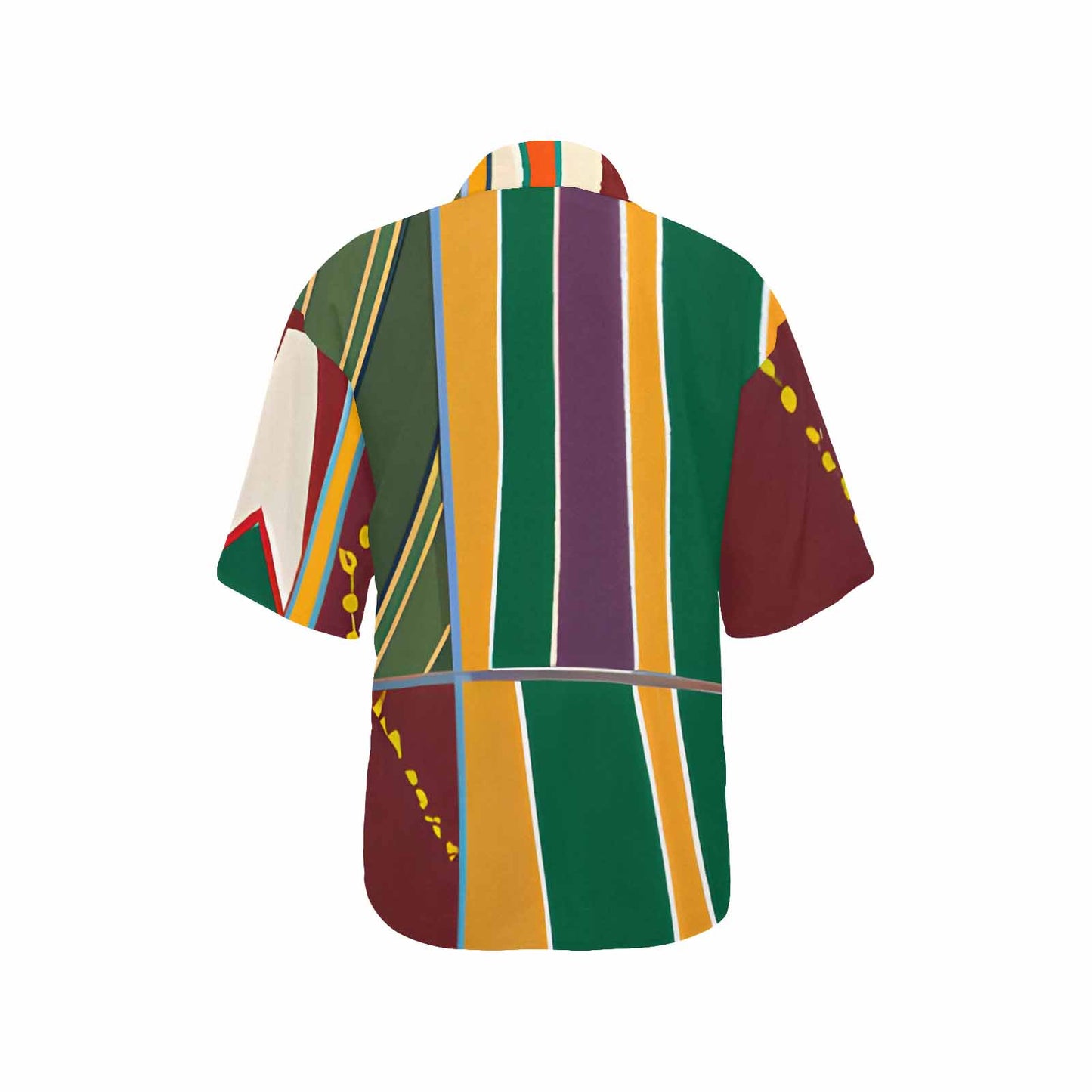 African Art, womens Hawaiian shirt, design 43