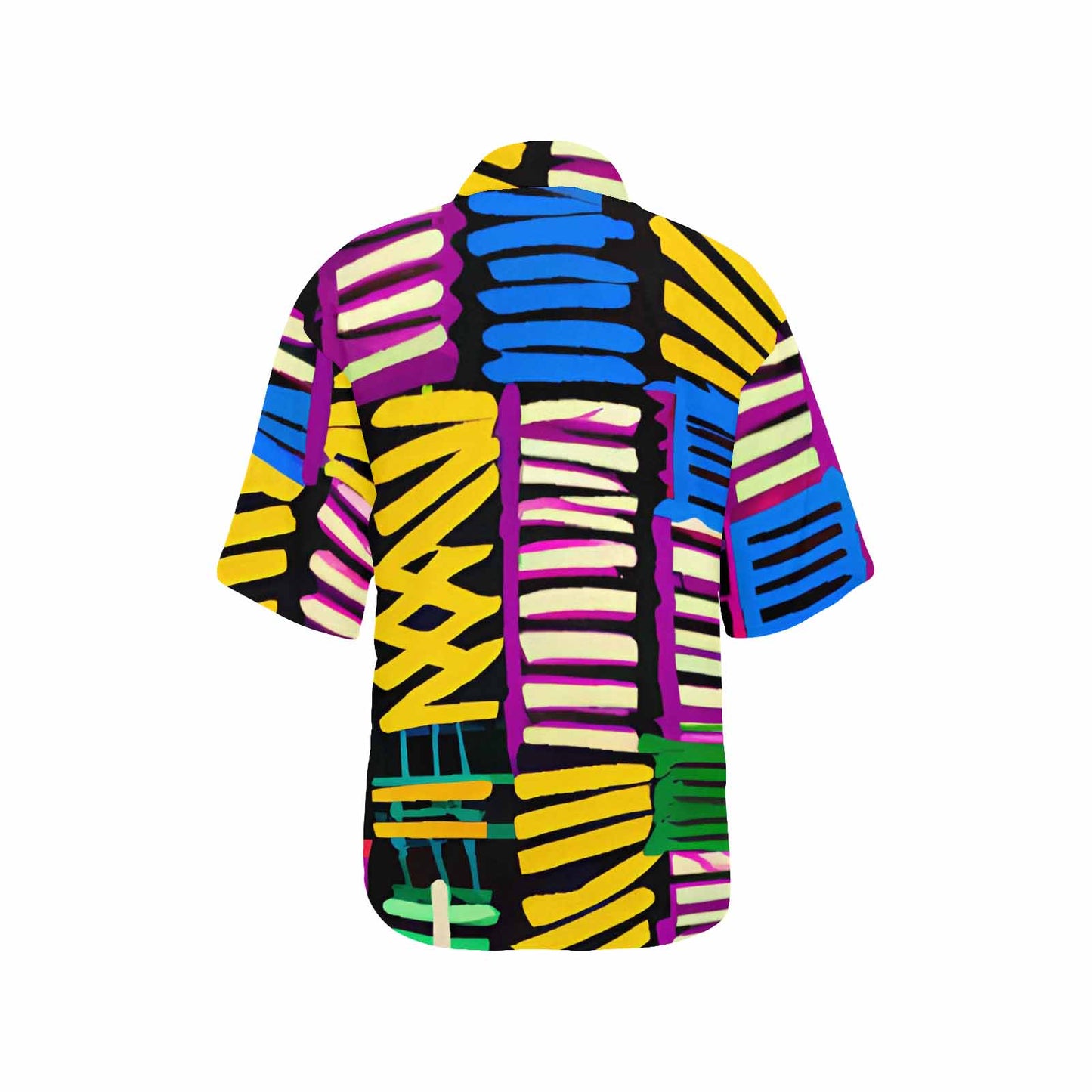 African Art, womens Hawaiian shirt, design 41