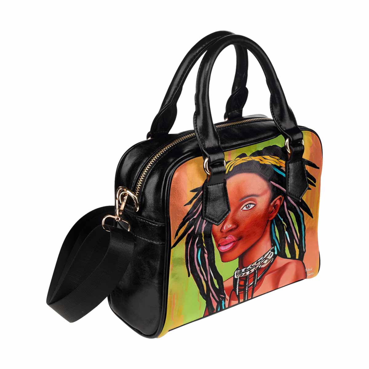Fulangiara 13, Dreads & Braids, cute shoulder bag, African Tribal