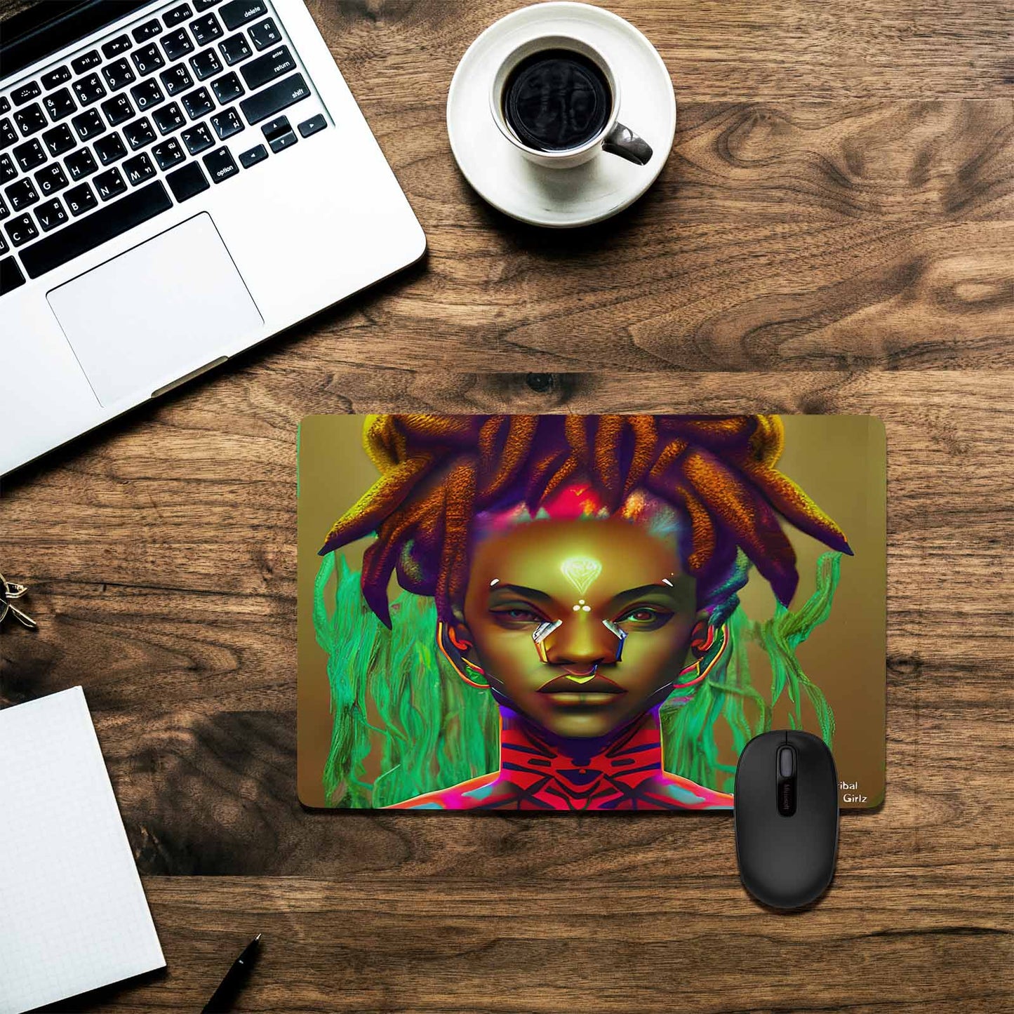 Dreads & Braids, 23 x 16 in amazing design mouse pad, Fulangiara 43