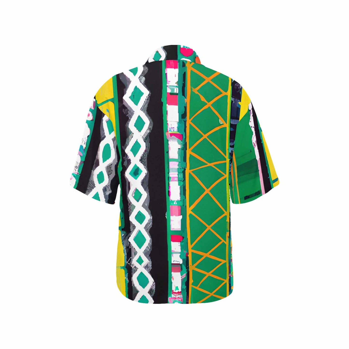 African Art, womens Hawaiian shirt, design 48