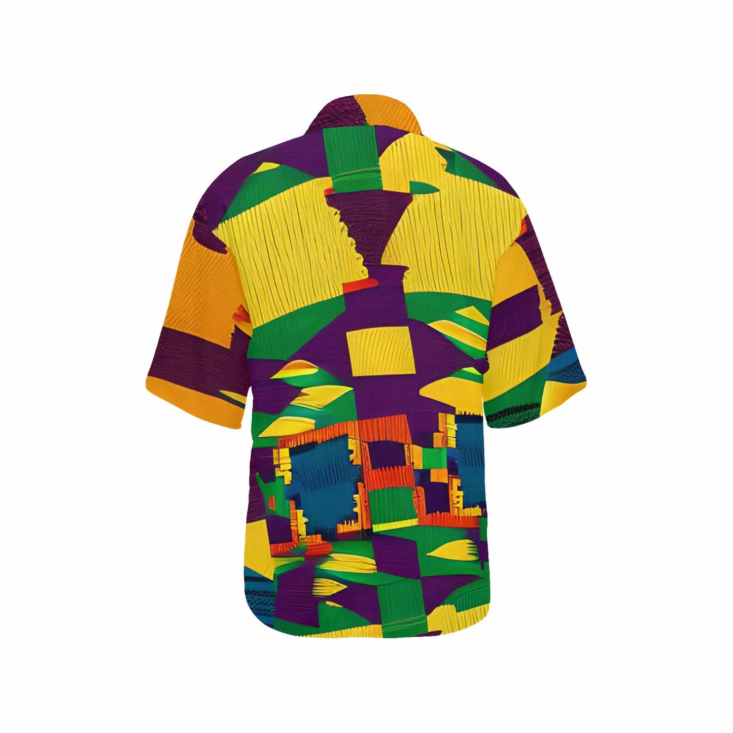 African Art, womens Hawaiian shirt, design 30