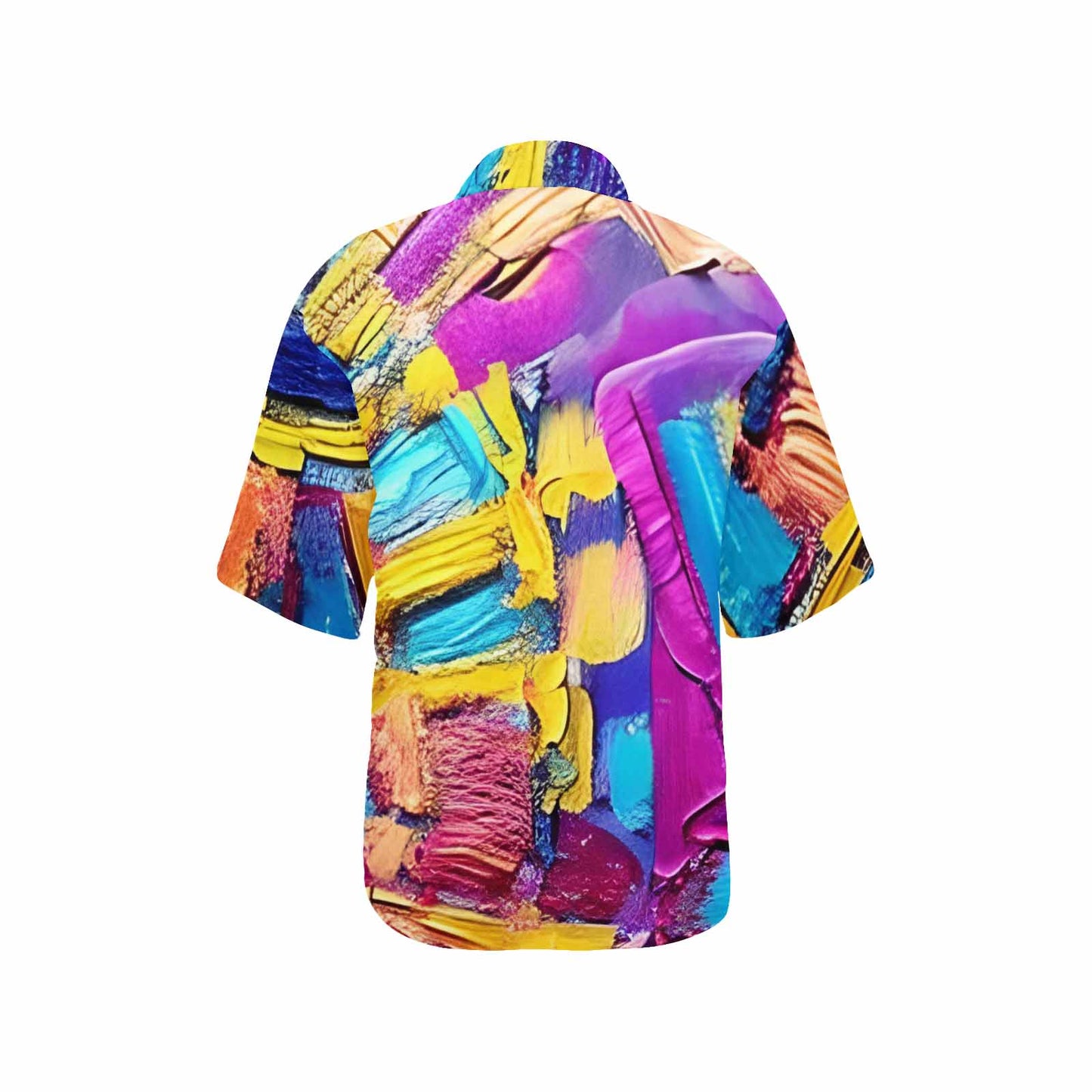 African Art, womens Hawaiian shirt, design 04