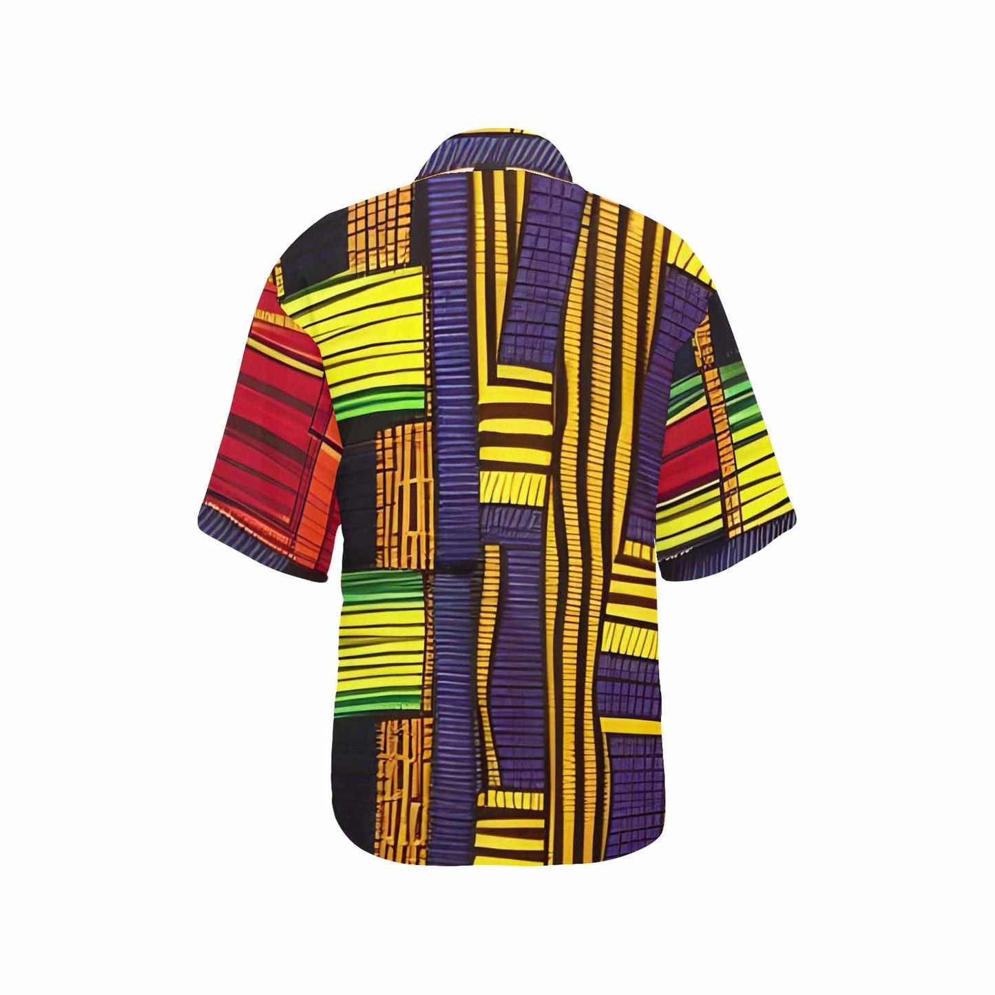 African Art, womens Hawaiian shirt, design 16