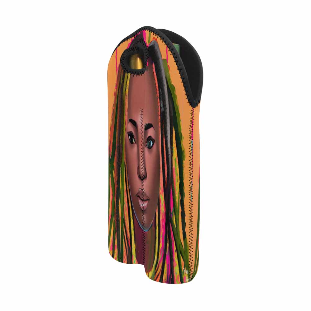 Dreads & Braids, 2 bottle wine bag, picnic or gift, african tribalgirlz Fulangiara 12
