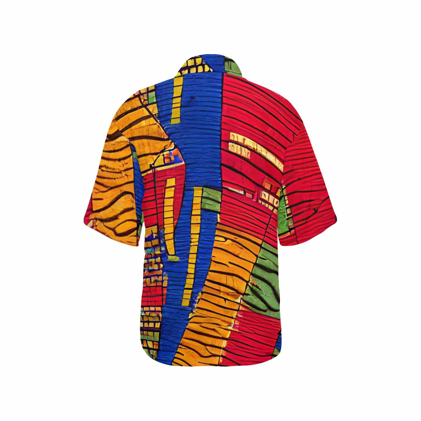 African Art, womens Hawaiian shirt, design 25