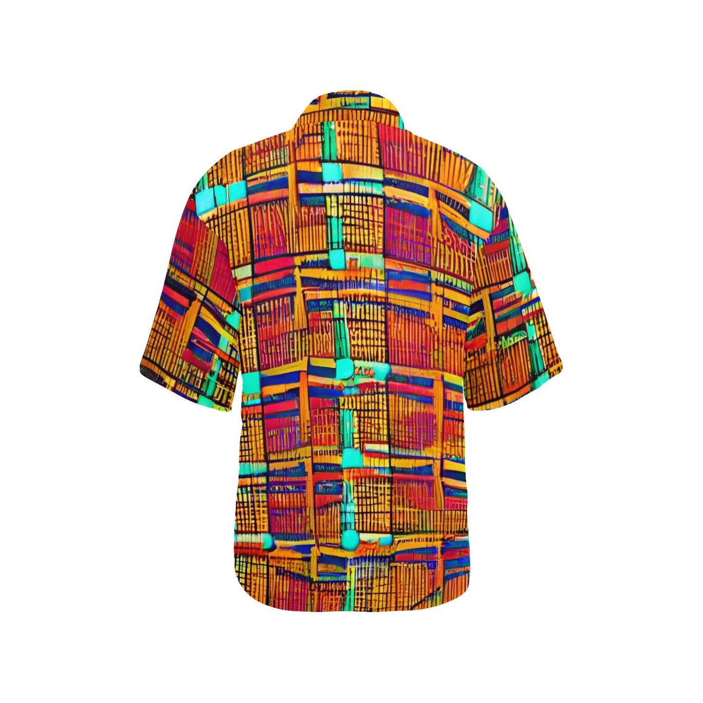African Art, womens Hawaiian shirt, design 40