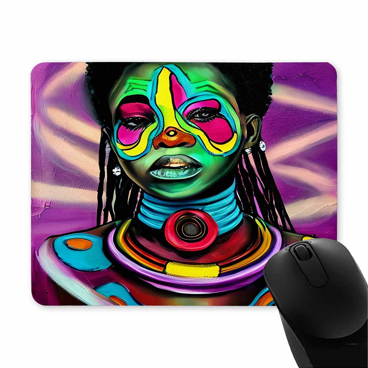 Dreads & Braids, 9 x 7 in amazing design mouse pad, Fulangiara 17