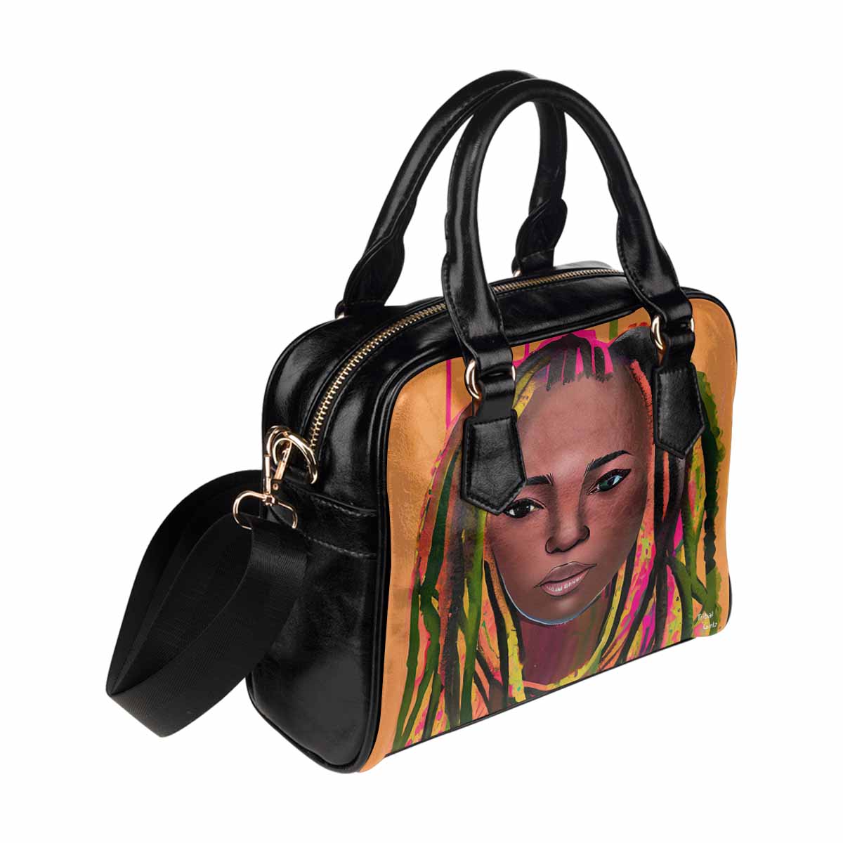 Fulangiara 12, Dreads & Braids, cute shoulder bag, African Tribal