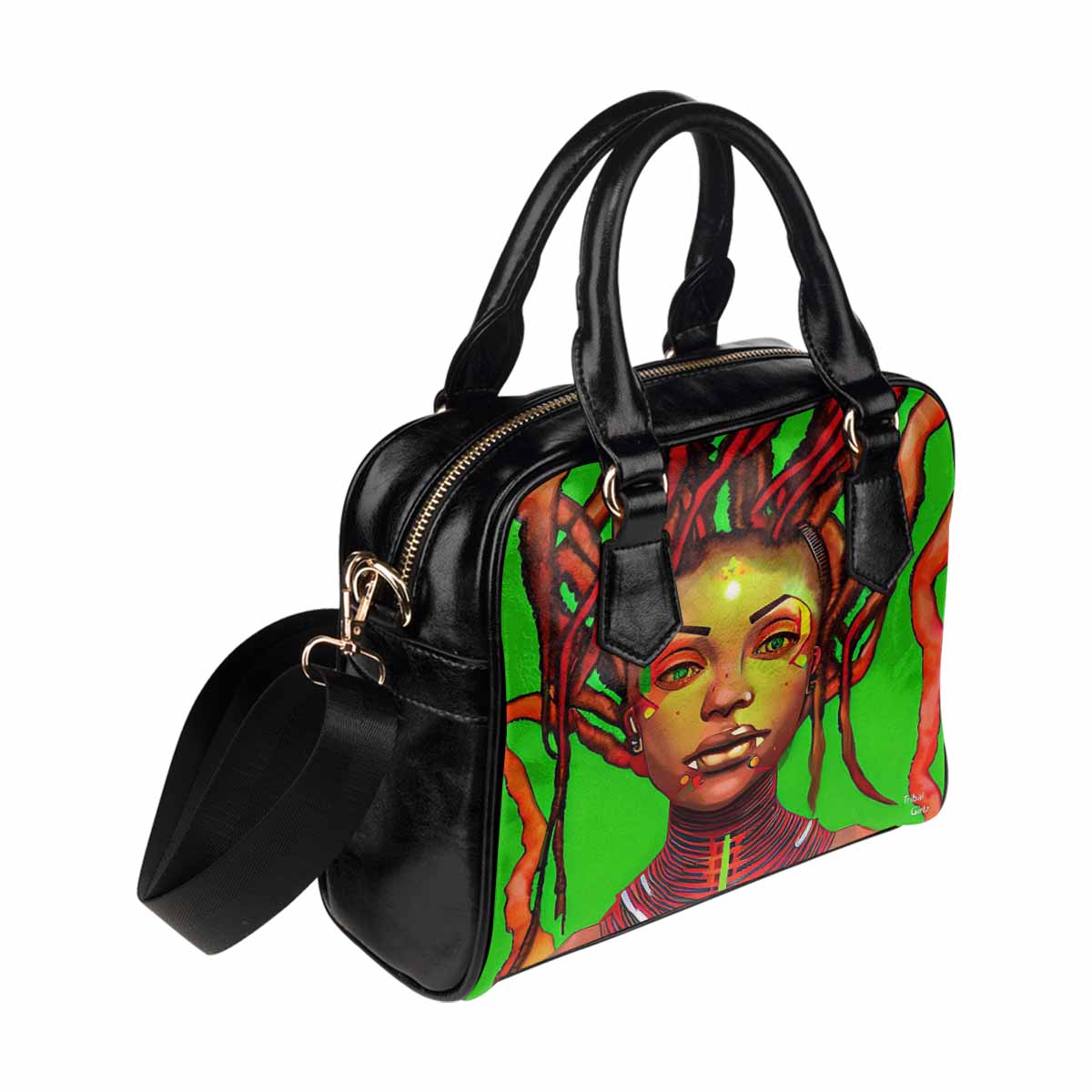 Fulangiara 47, Dreads & Braids, cute shoulder bag, African Tribal