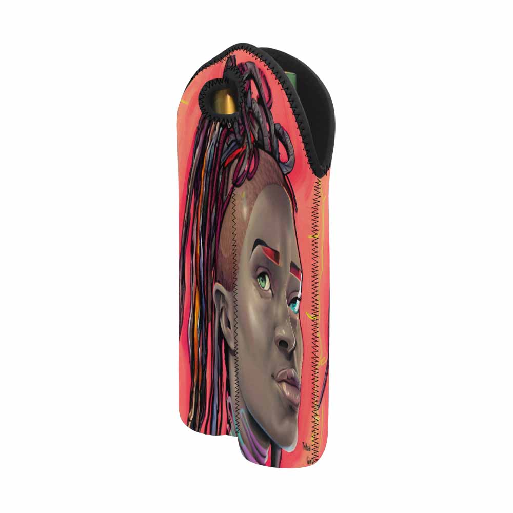 Dreads & Braids, 2 bottle wine bag, picnic or gift, african tribalgirlz Fulangiara 40
