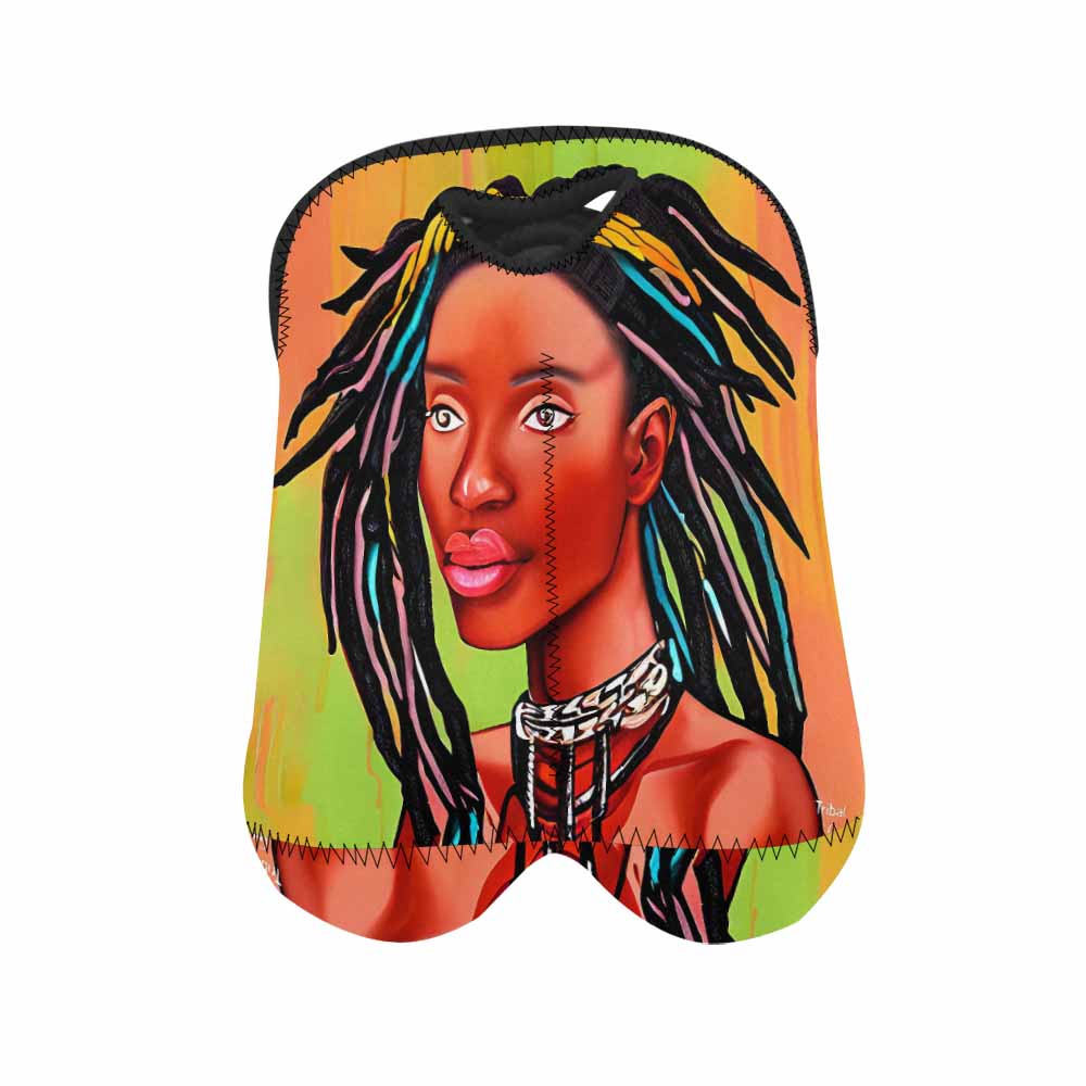 Dreads & Braids, 2 bottle wine bag, picnic or gift, african tribalgirlz Fulangiara 13