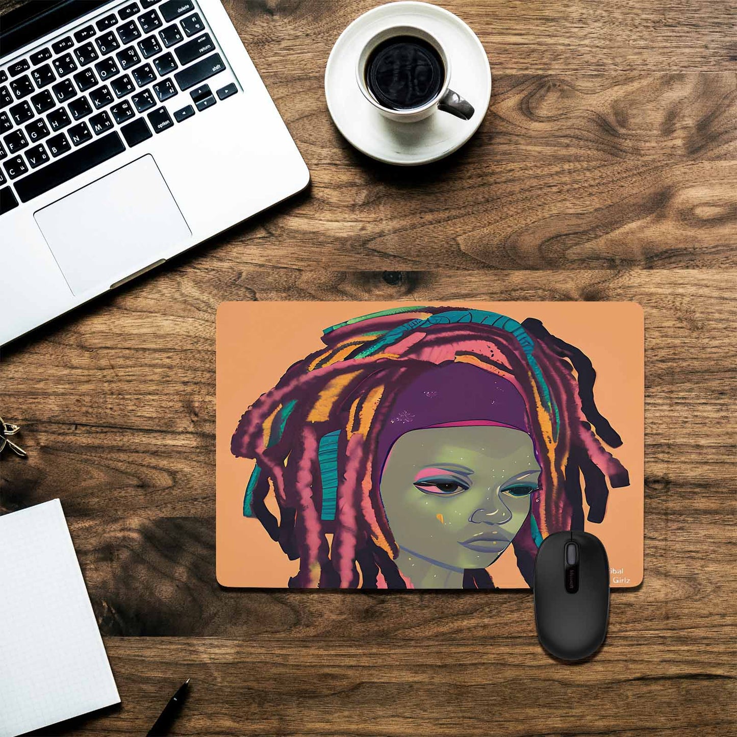 Dreads & Braids, 23 x 16 in amazing design mouse pad, Fulangiara 9