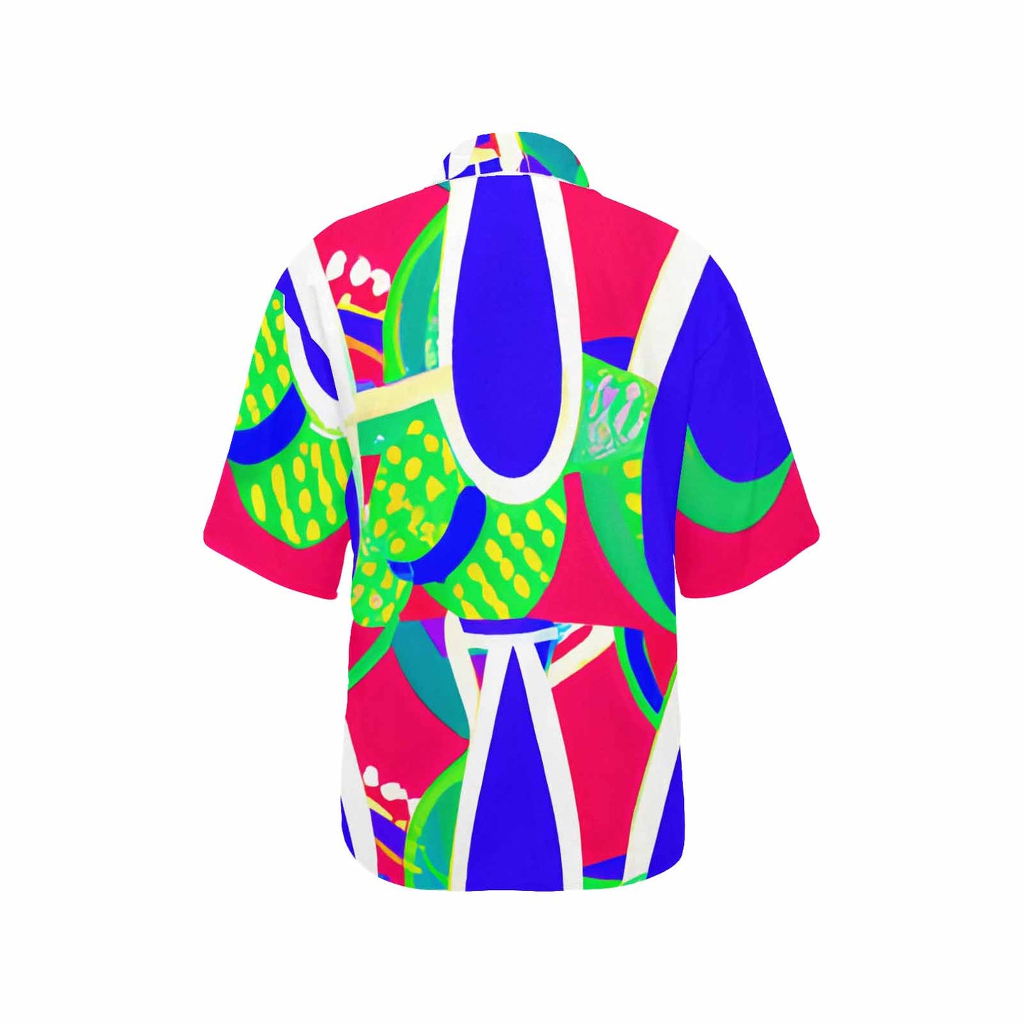 African Art, womens Hawaiian shirt, design 33