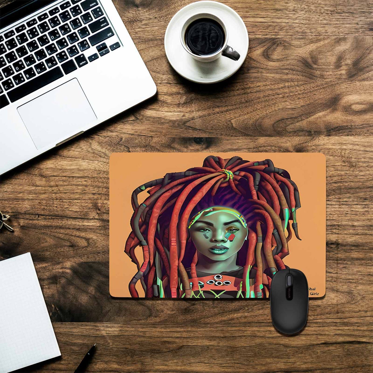 Dreads & Braids, 23 x 16 in amazing design mouse pad, Fulangiara 34