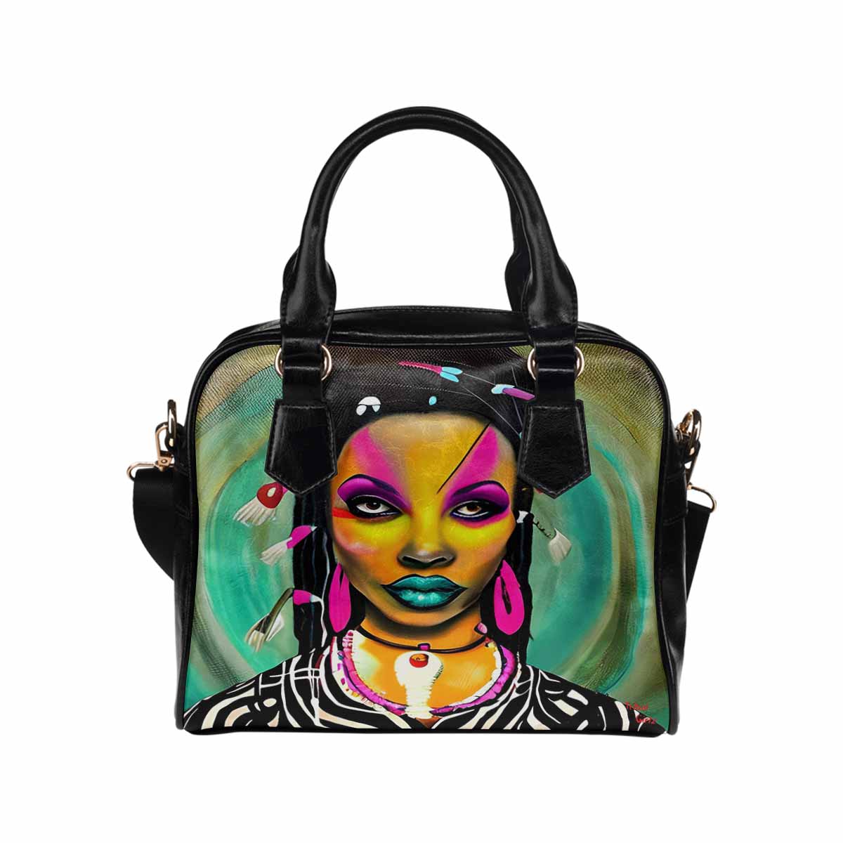 Fulangiara 33, Dreads & Braids, cute shoulder bag, African Tribal