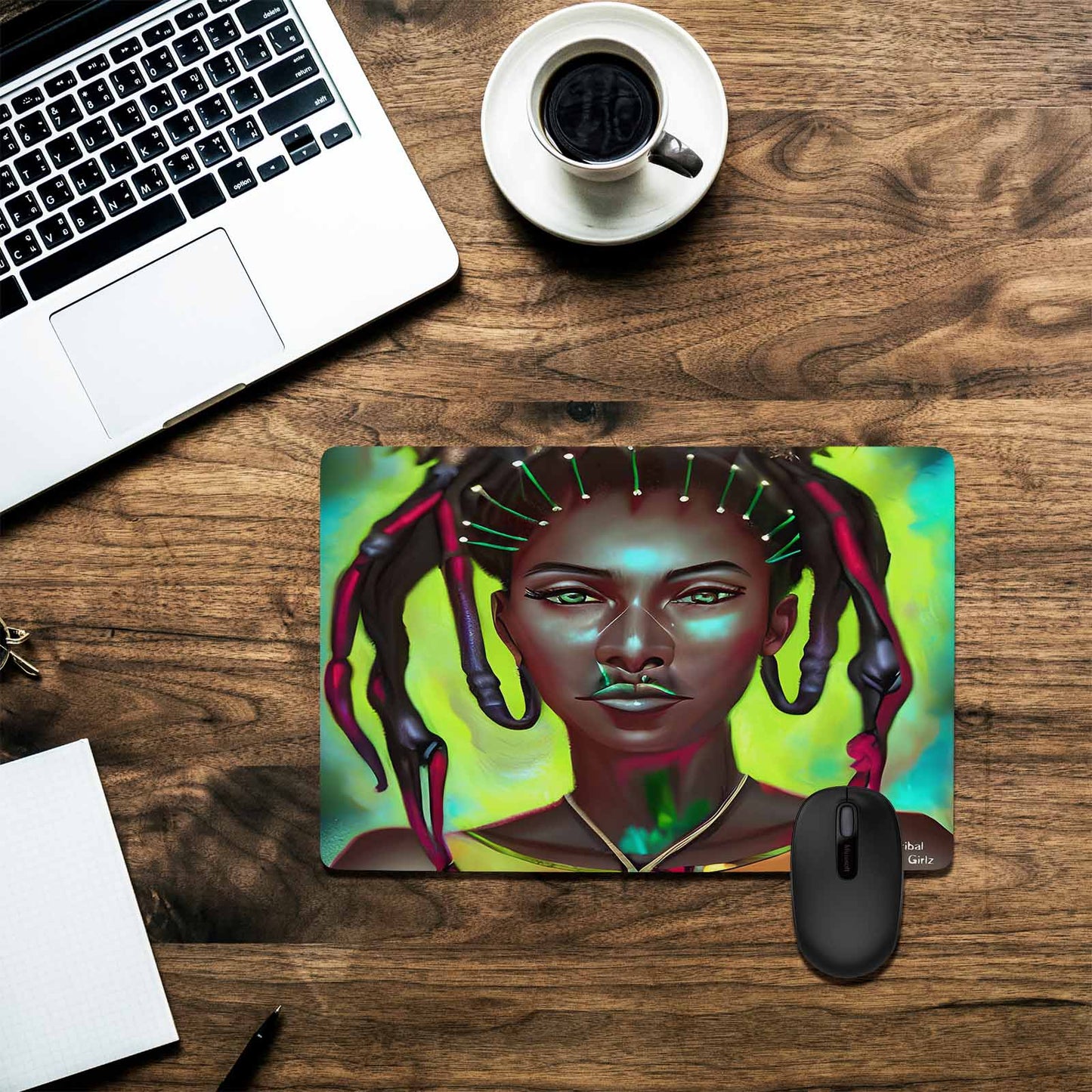 Dreads & Braids, 23 x 16 in amazing design mouse pad, Fulangiara 31