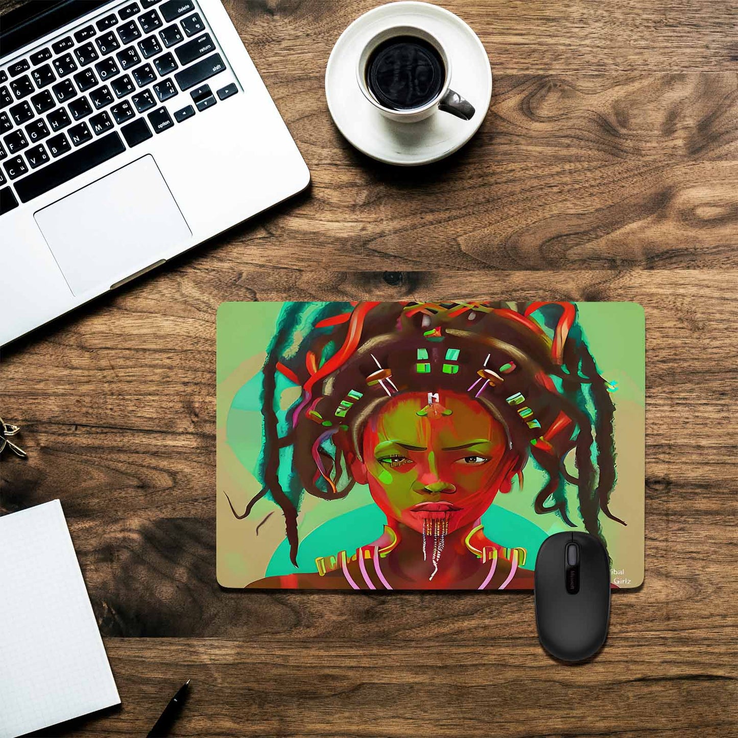 Dreads & Braids, 23 x 16 in amazing design mouse pad, Fulangiara 39