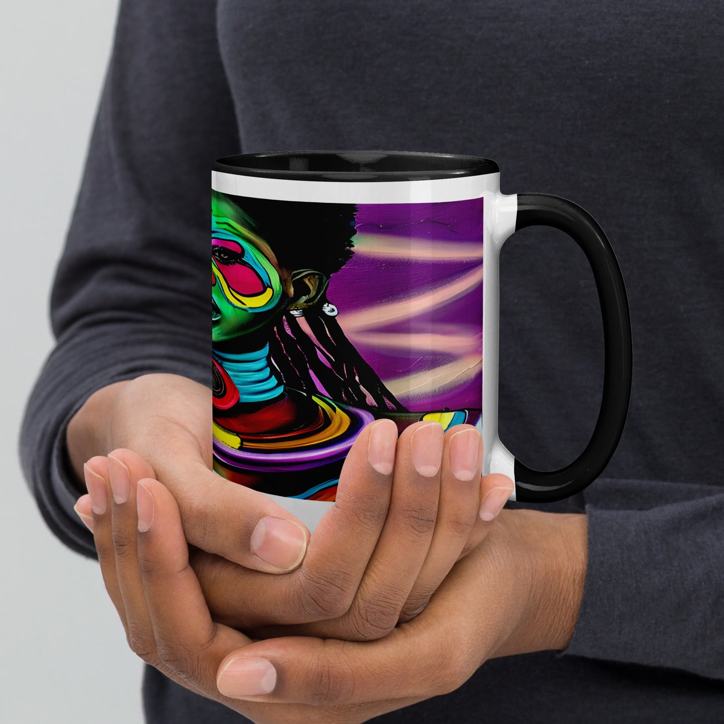 Dreads & Braids, inner color coffee mug, african tribalgirlz Fulangiara 17