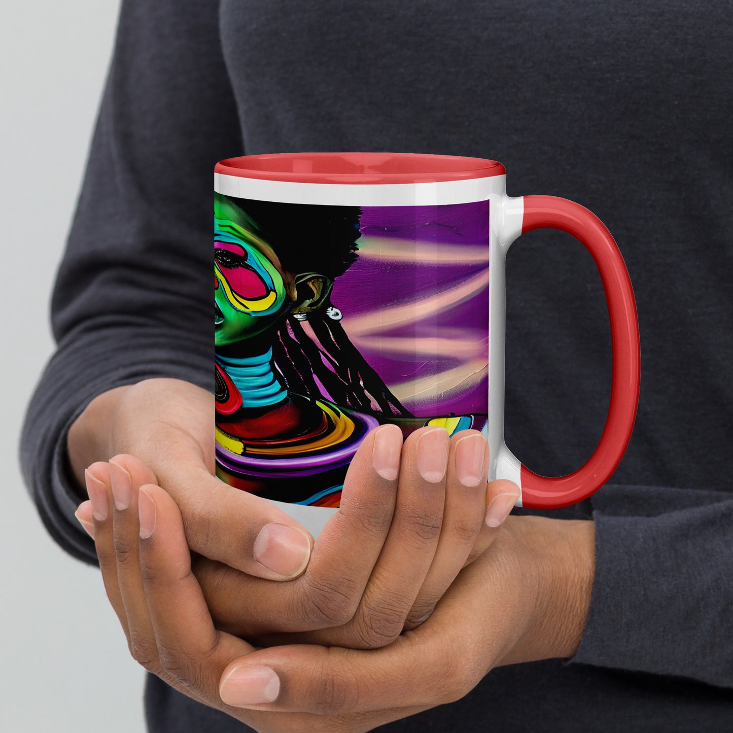 Dreads & Braids, inner color coffee mug, african tribalgirlz Fulangiara 17