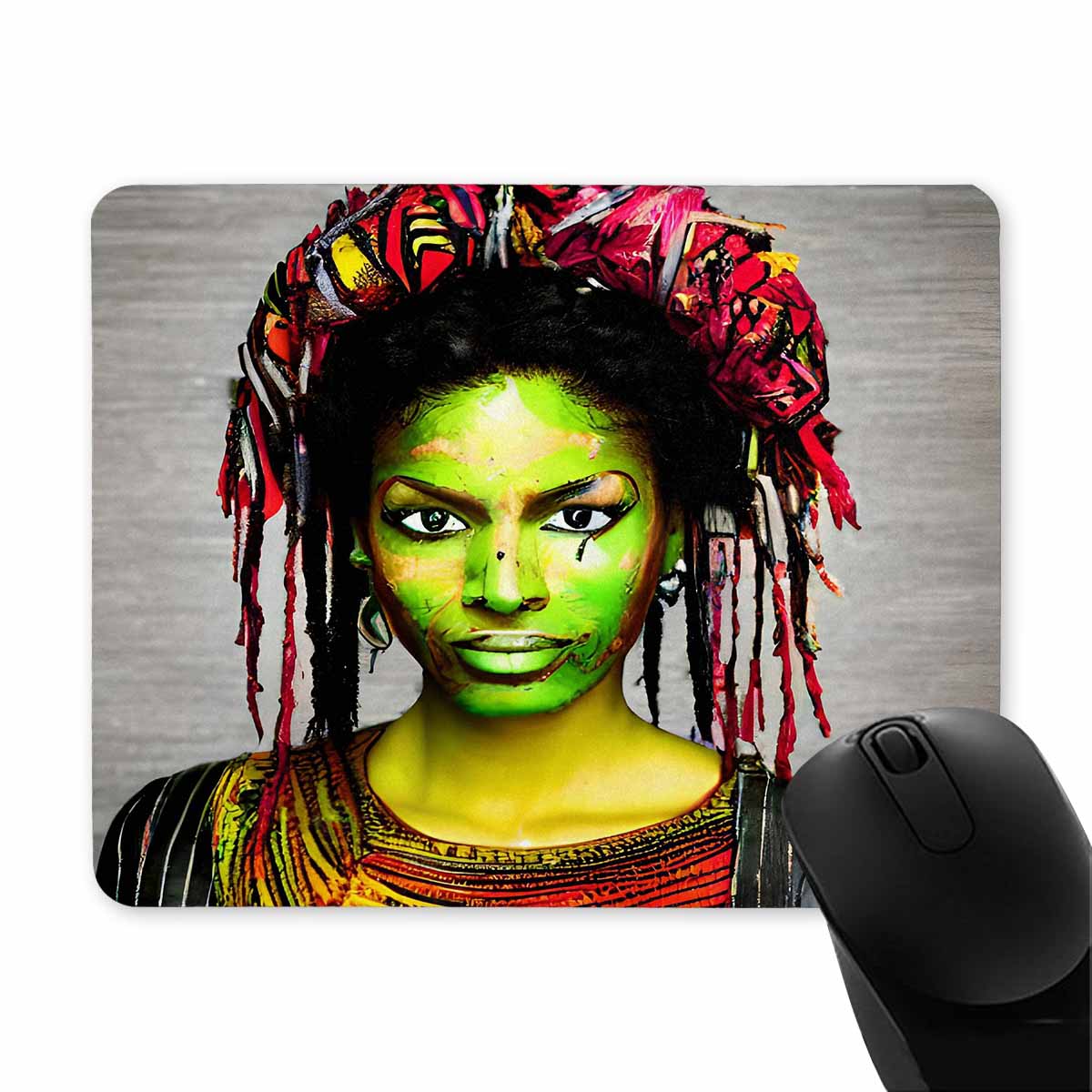 Dreads & Braids, 9 x 7 in amazing design mouse pad, Fulangiara 2