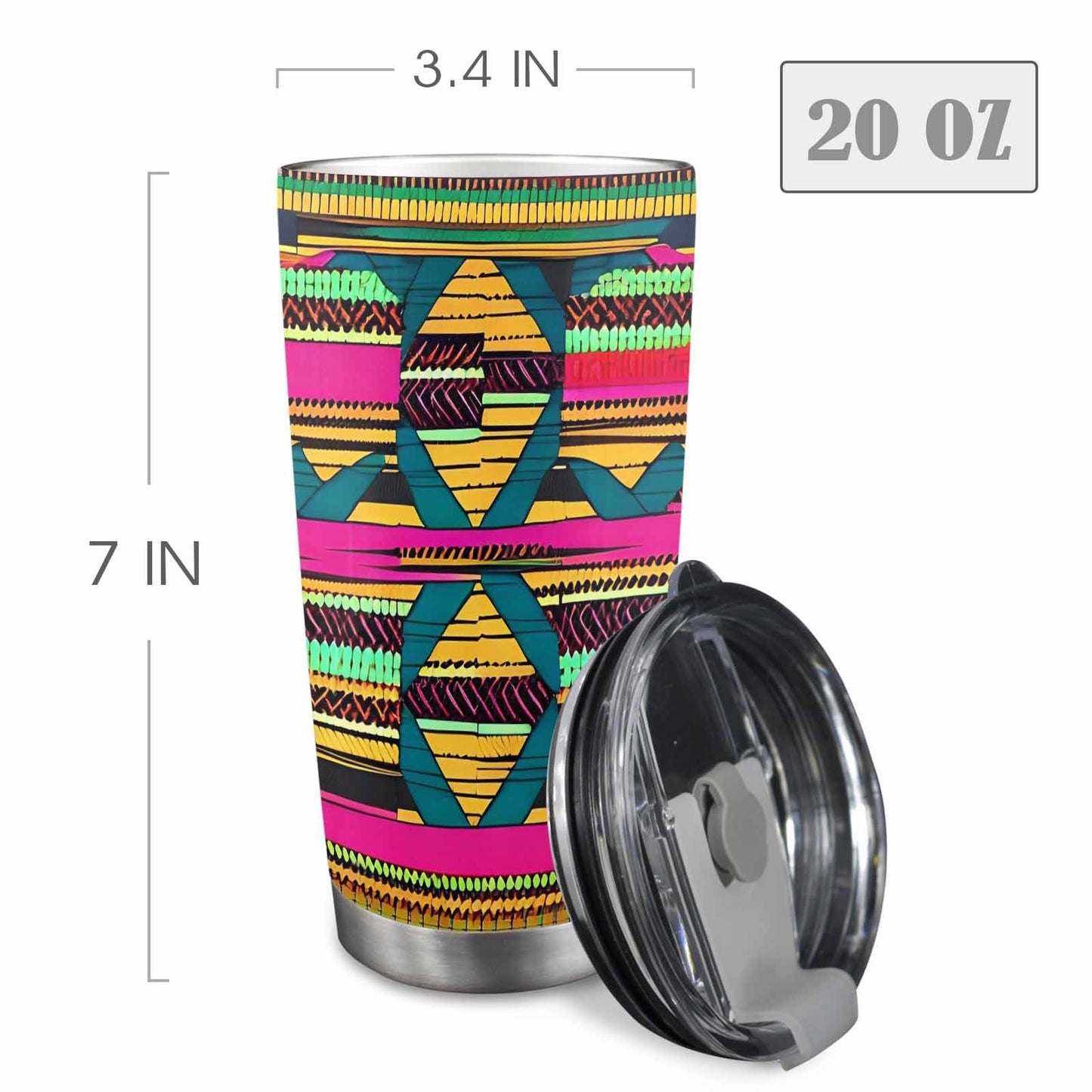 African Art, tumbler, mug, travel mug, design 24