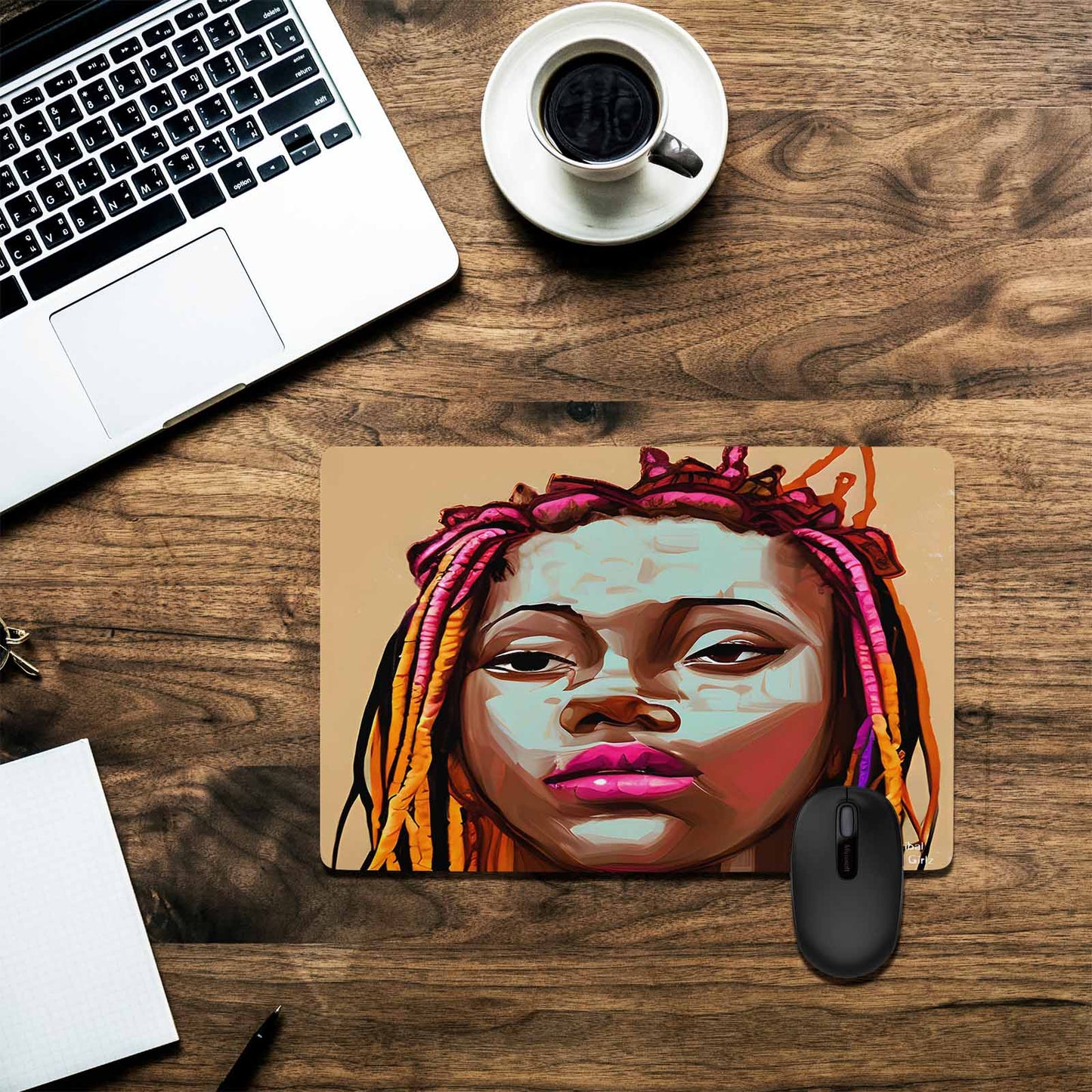 Dreads & Braids, 23 x 16 in amazing design mouse pad, Fulangiara 11