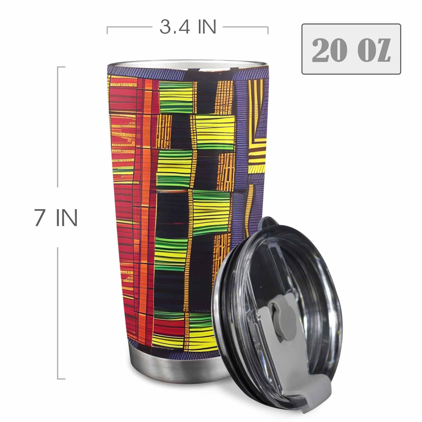African Art, tumbler, mug, travel mug, design 16