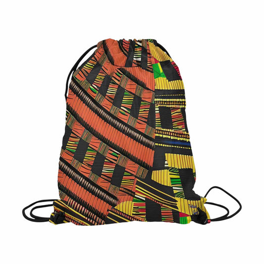 African artsy drawstring sling bag, design 46